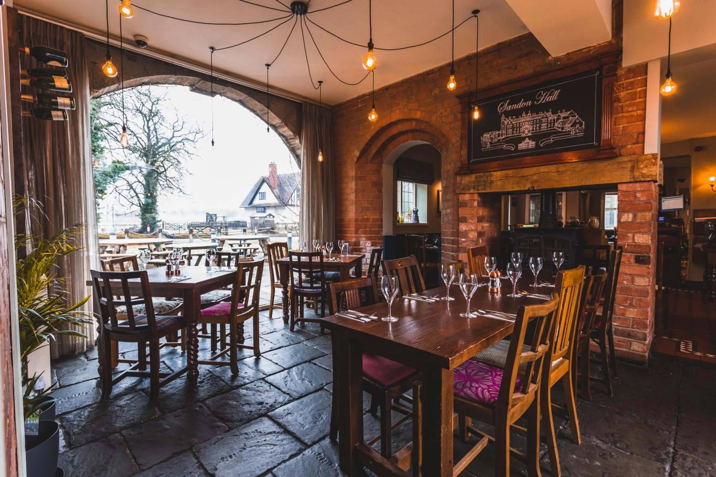 Dining area in The Dog & Doublet Inn