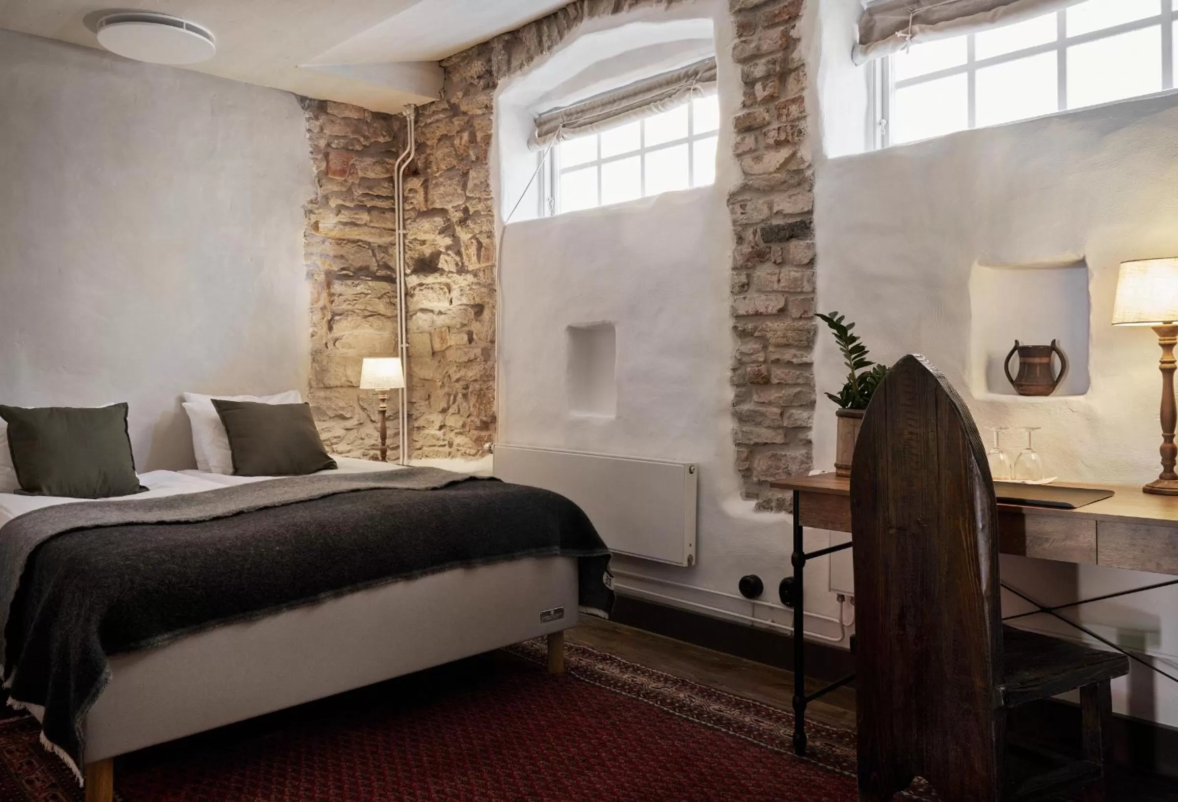 Bedroom, Bed in Hotel Helgeand Wisby