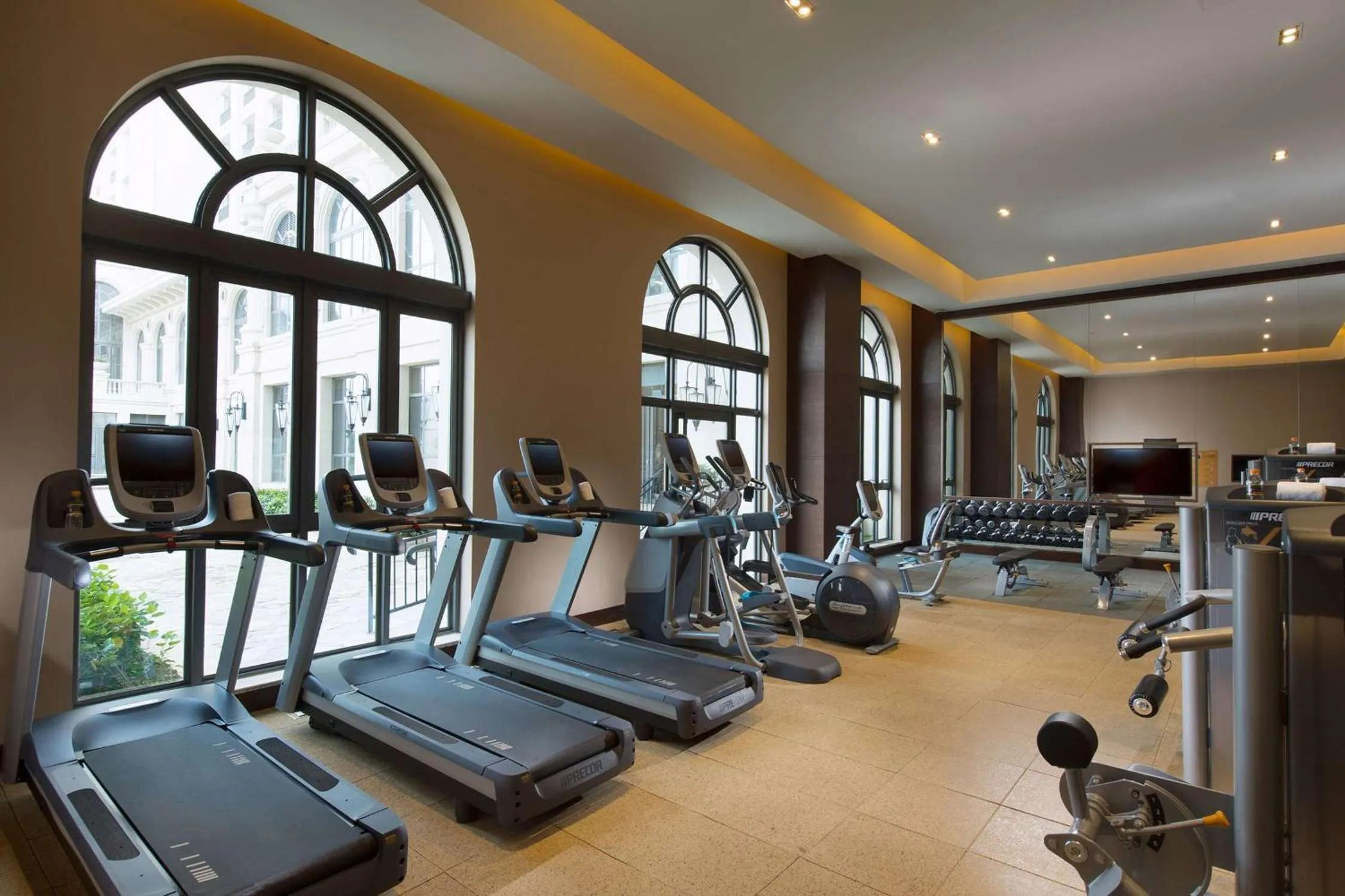 Fitness centre/facilities in Hilton Haikou Meilan - Beachfront Hotel