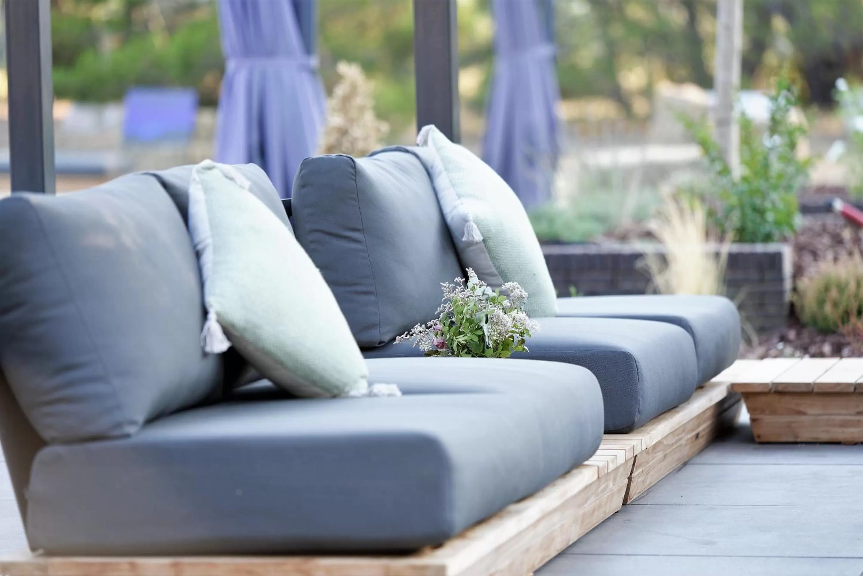 Garden in Domaine la Pierre Blanche