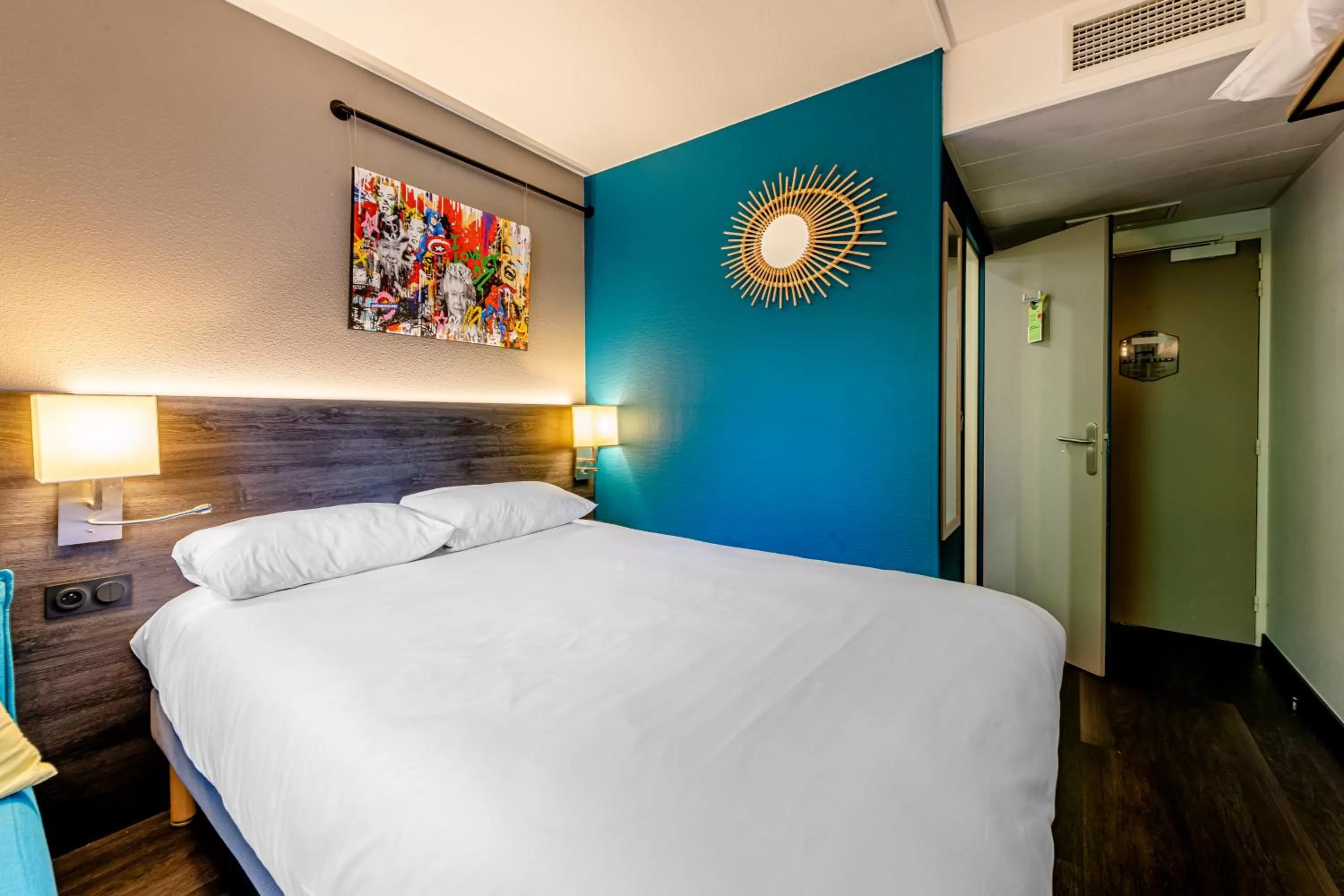 Bedroom, Bed in Greet Hotel Bordeaux Floirac Arena