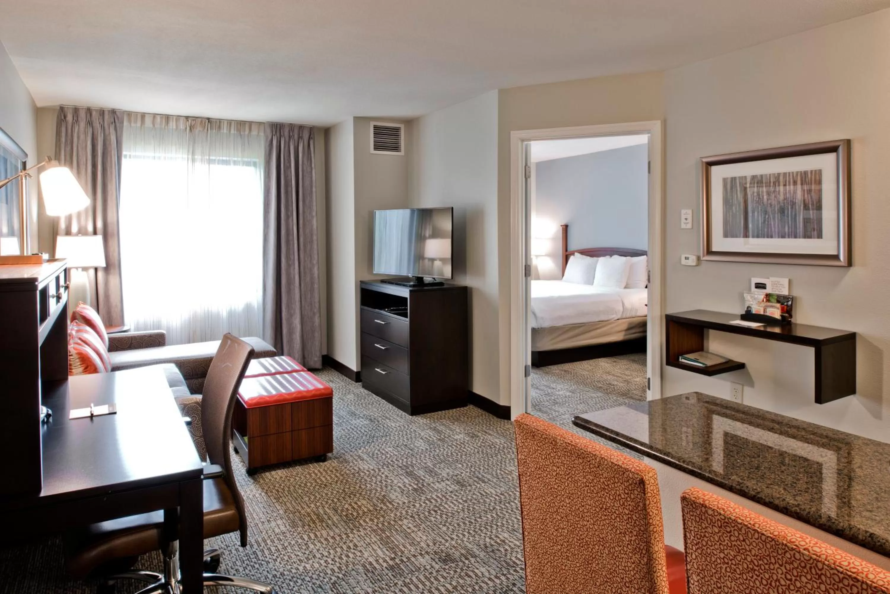 Photo of the whole room, Bed in Staybridge Suites - Charlotte Ballantyne by IHG