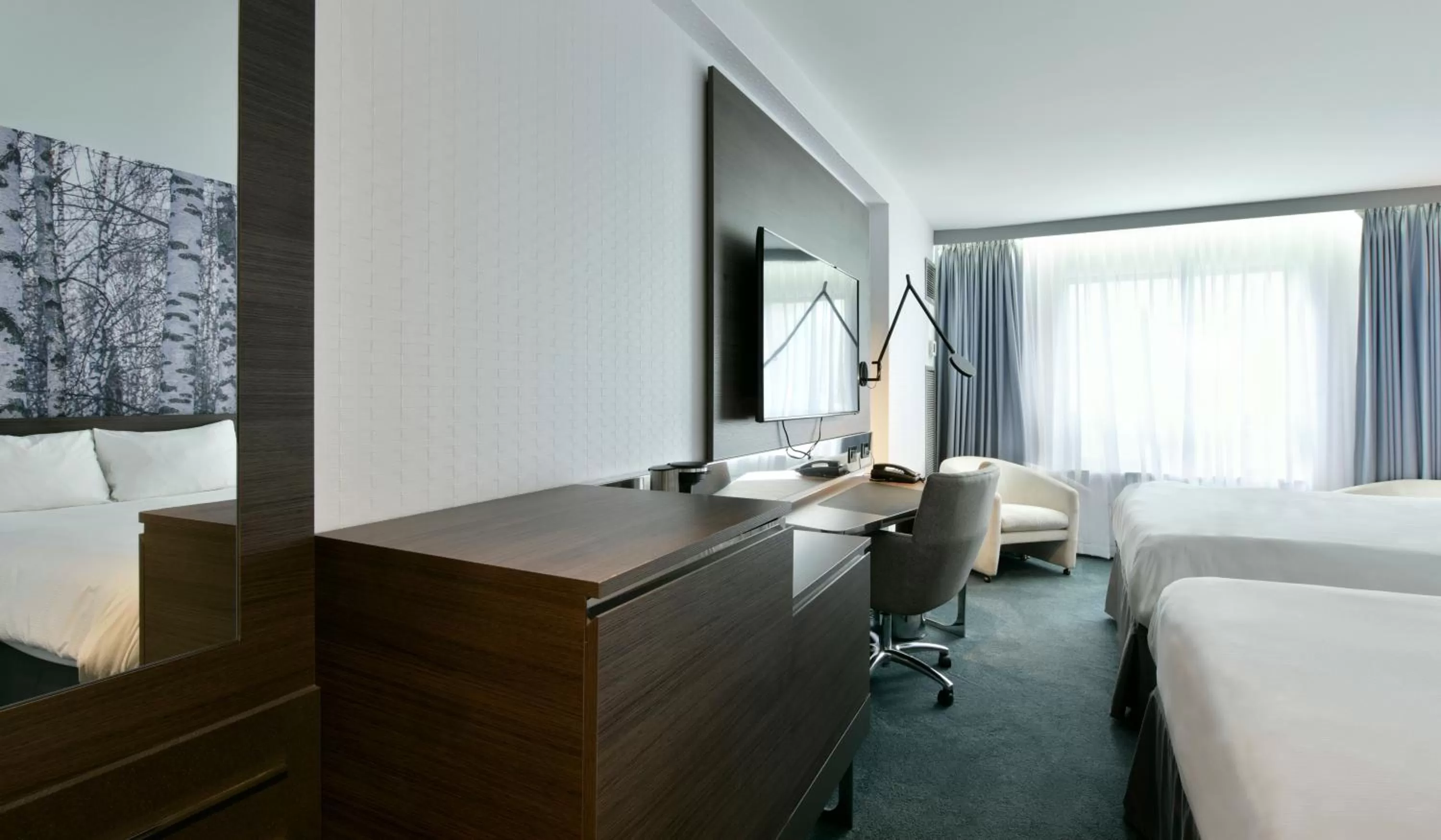 Bed in Novotel Ottawa City Centre Hotel