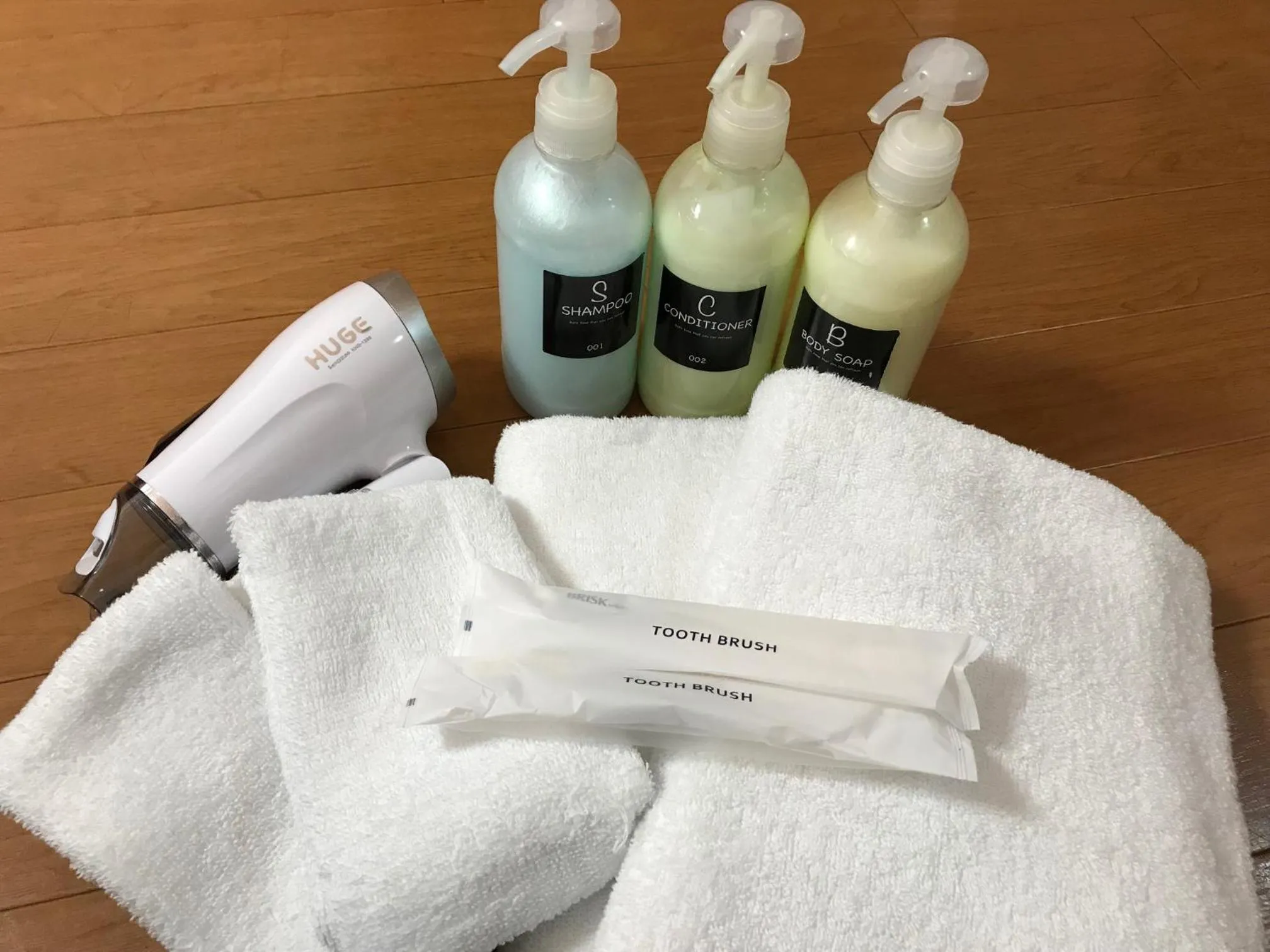 towels in Kyoto Uraraka Guest House