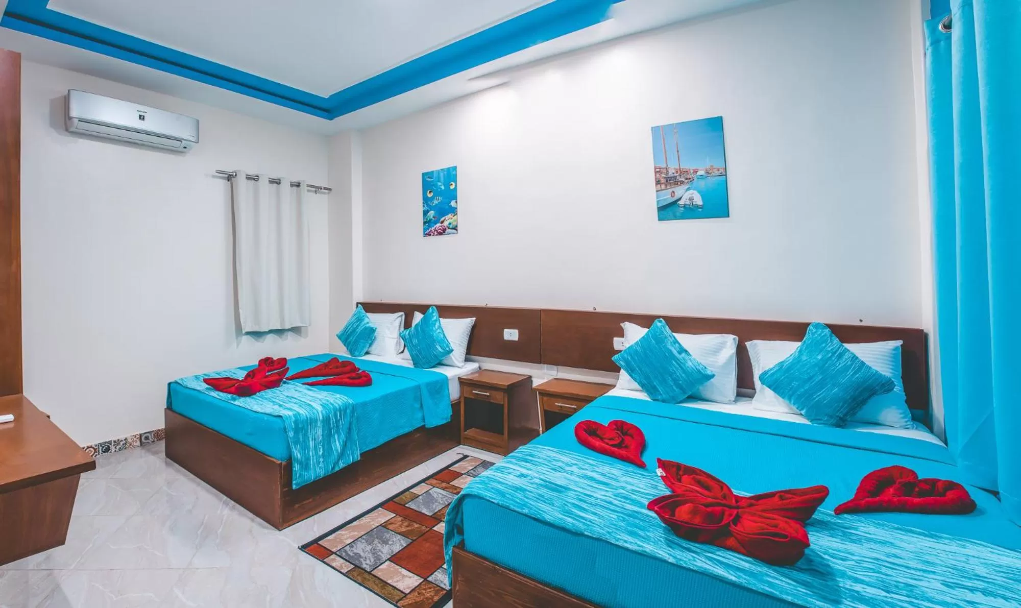 Bed in Seaview Panorama Boatel