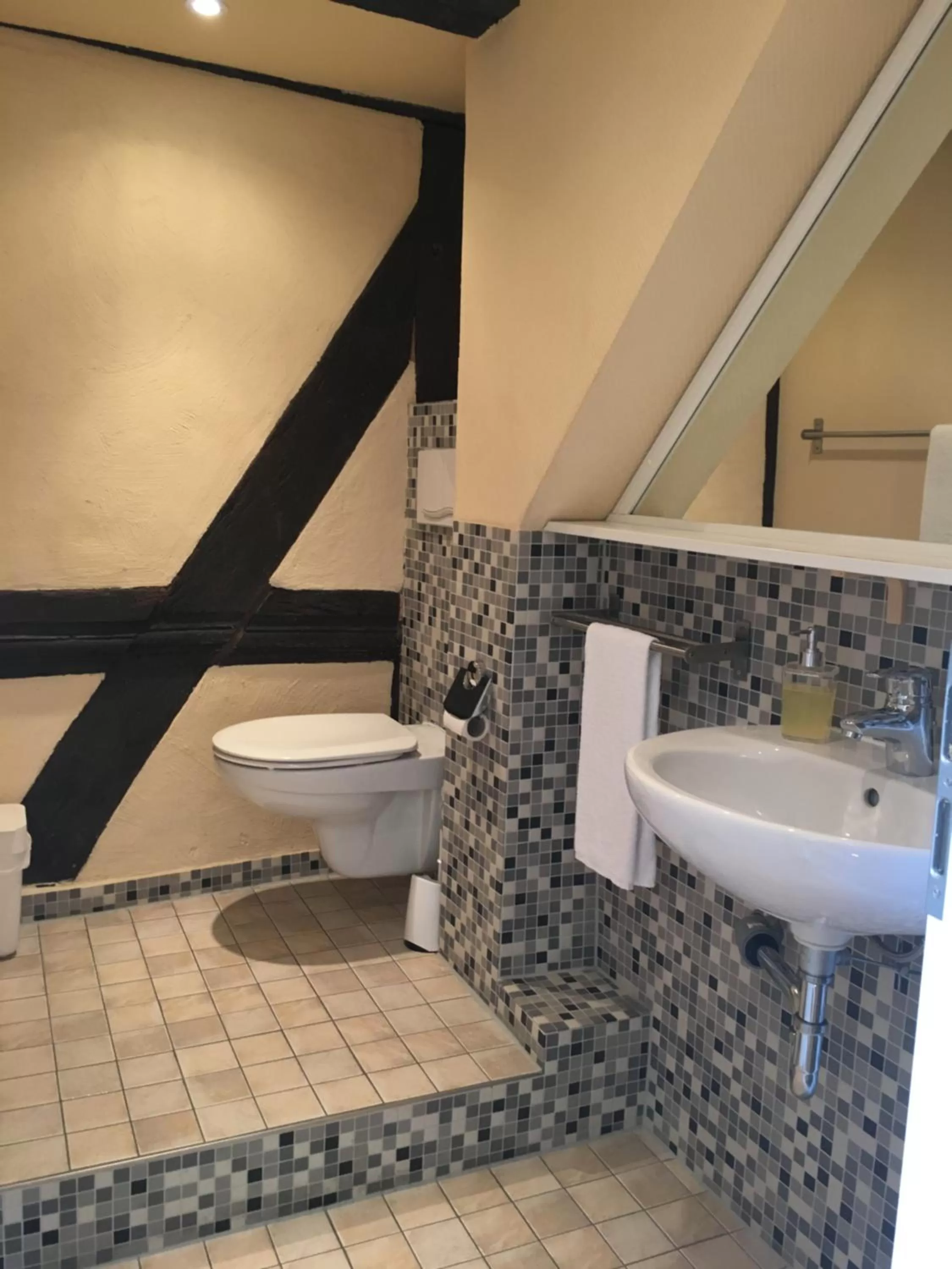 Bathroom in Fachwerk-Hotel Eisenbart