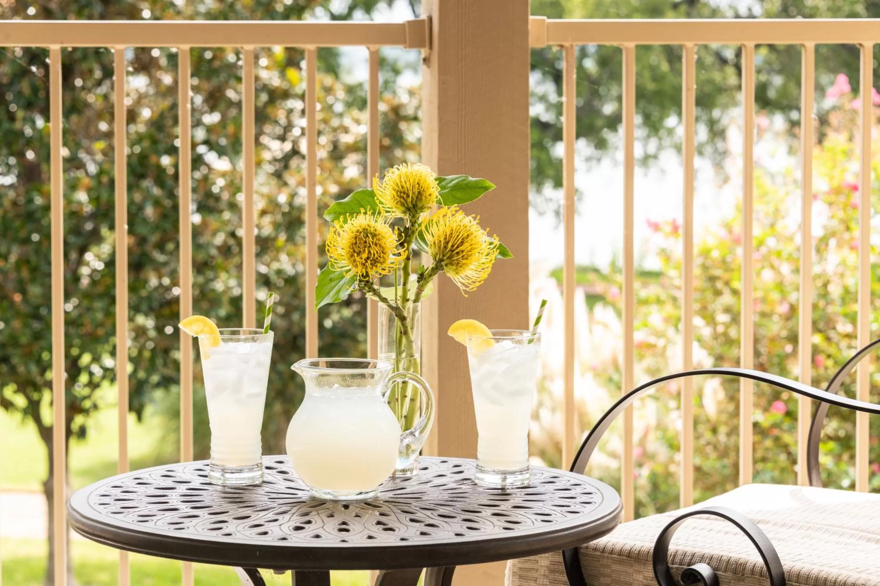 Balcony/Terrace in Inn on Lake Granbury a Boutique Hotel