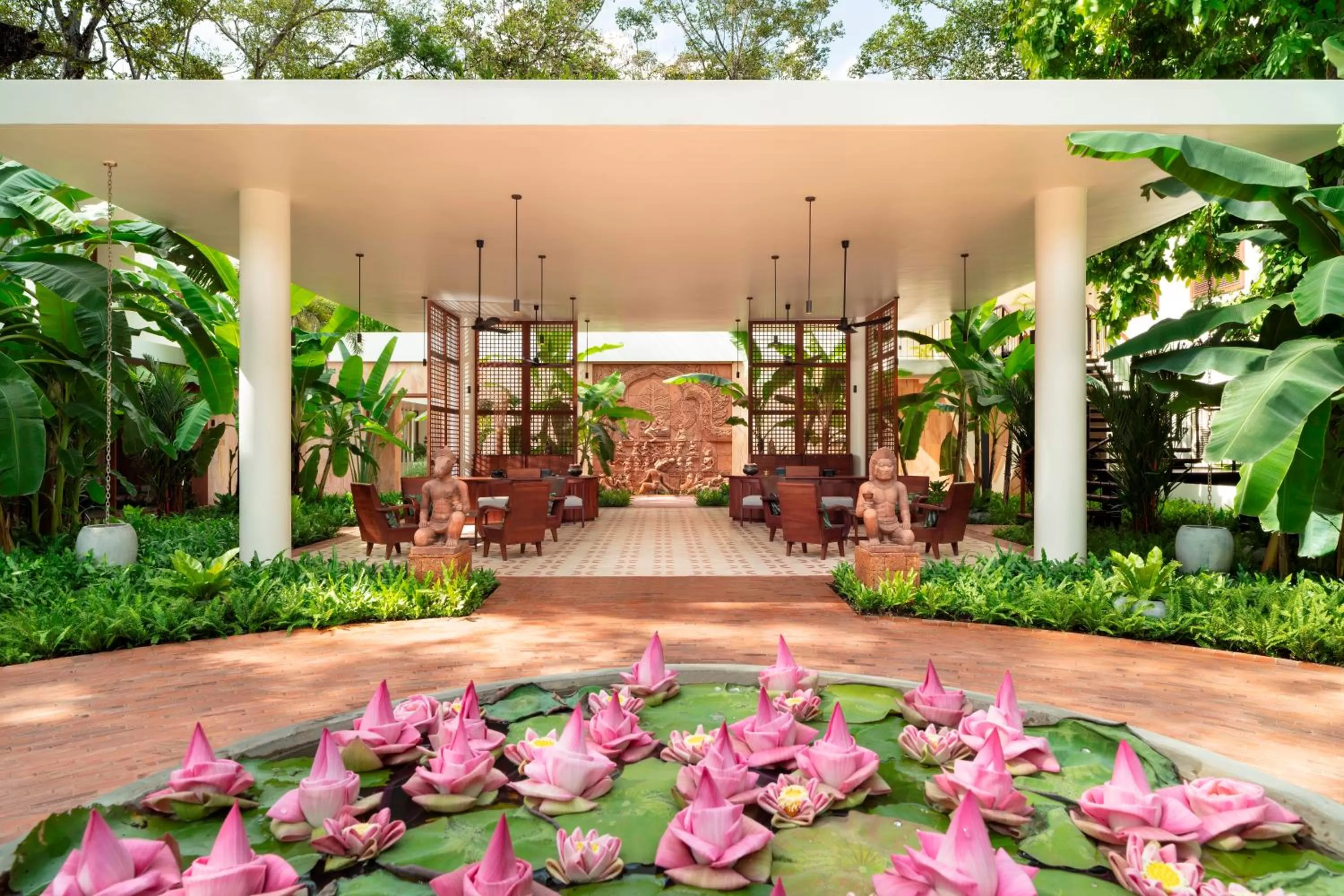 Facade/entrance in FCC Angkor by Avani