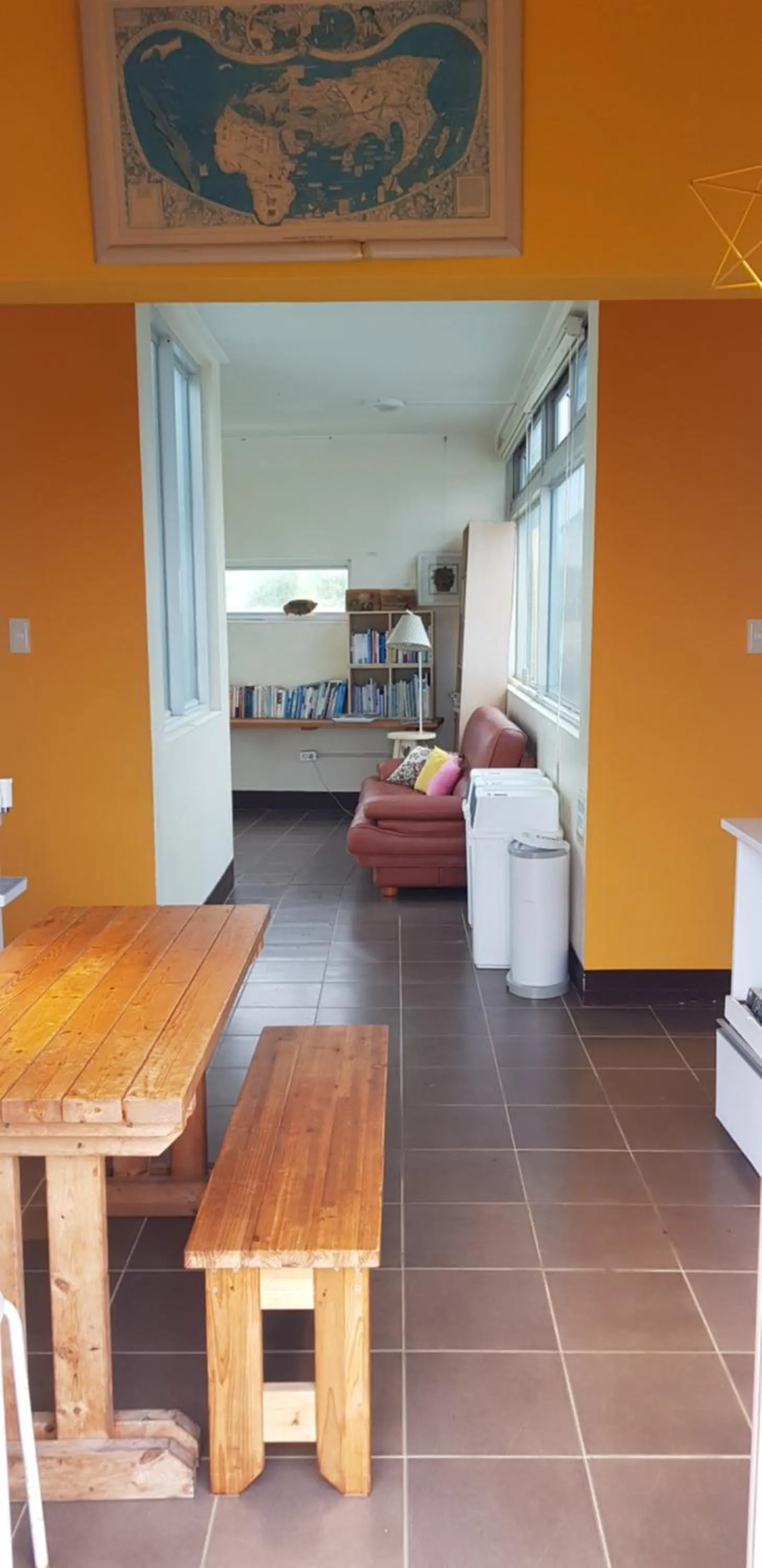 Seating area, Bed in JEJU Doldam B&B