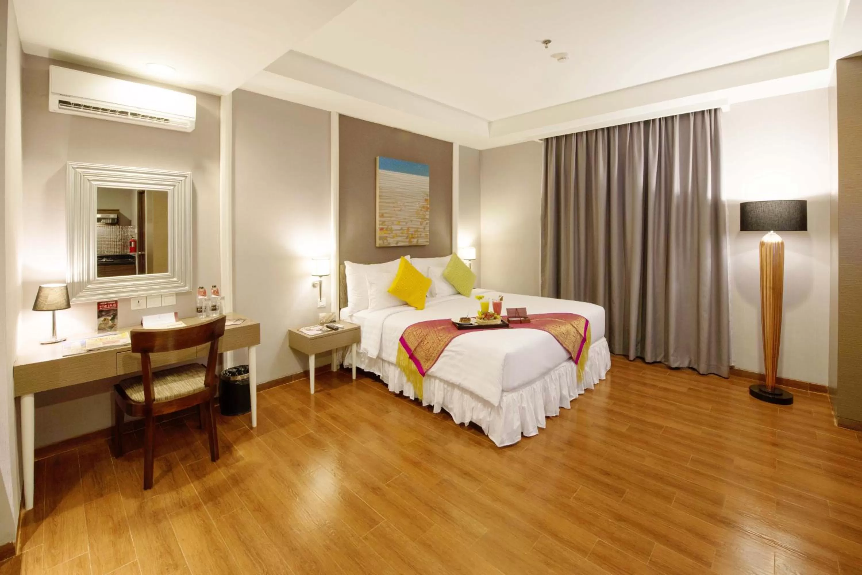 Bed in Pranaya Boutique Hotel