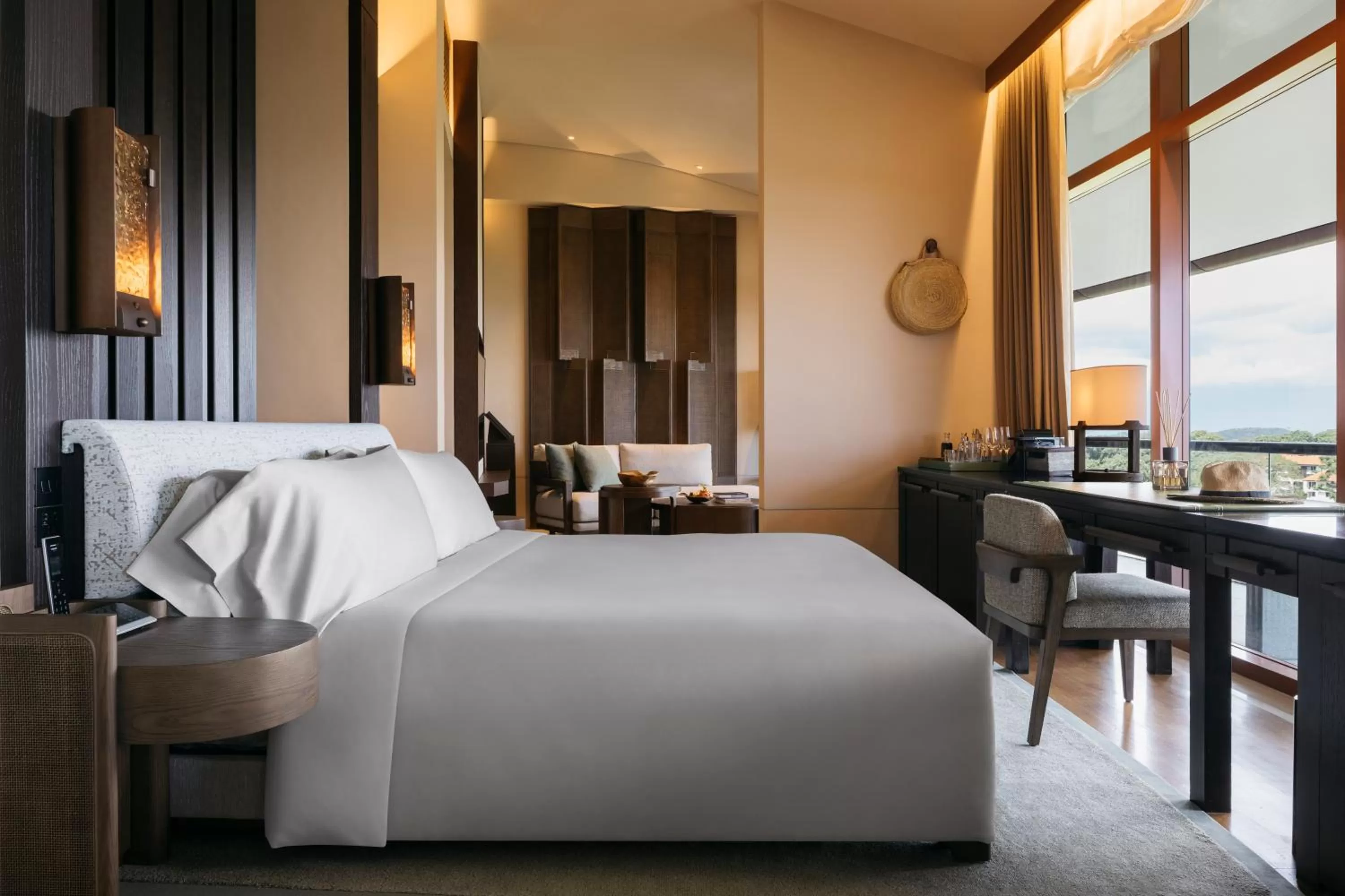 Bedroom, Bed in Capella Singapore