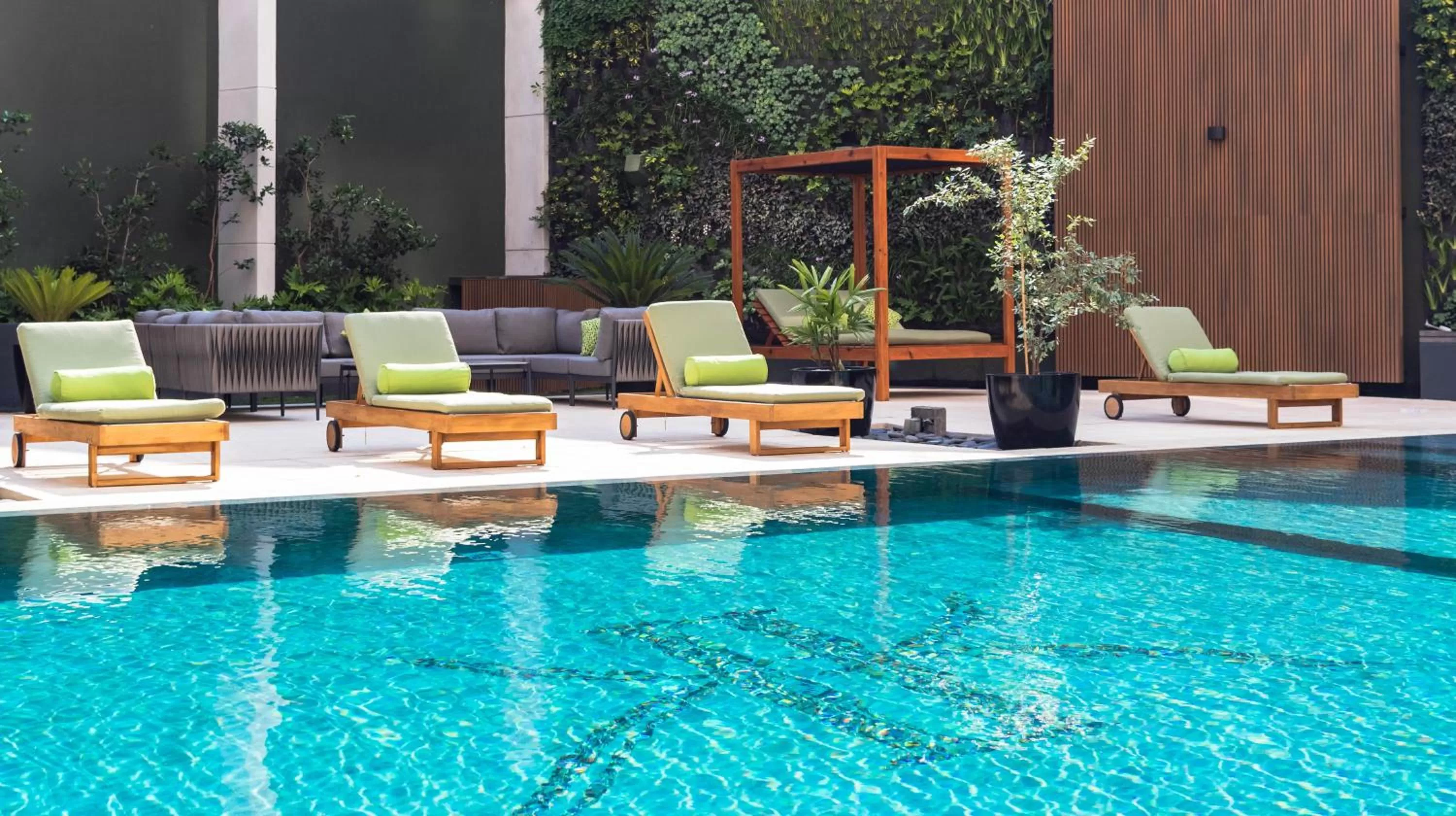 Pool view in Adriatika Hotel & Residence