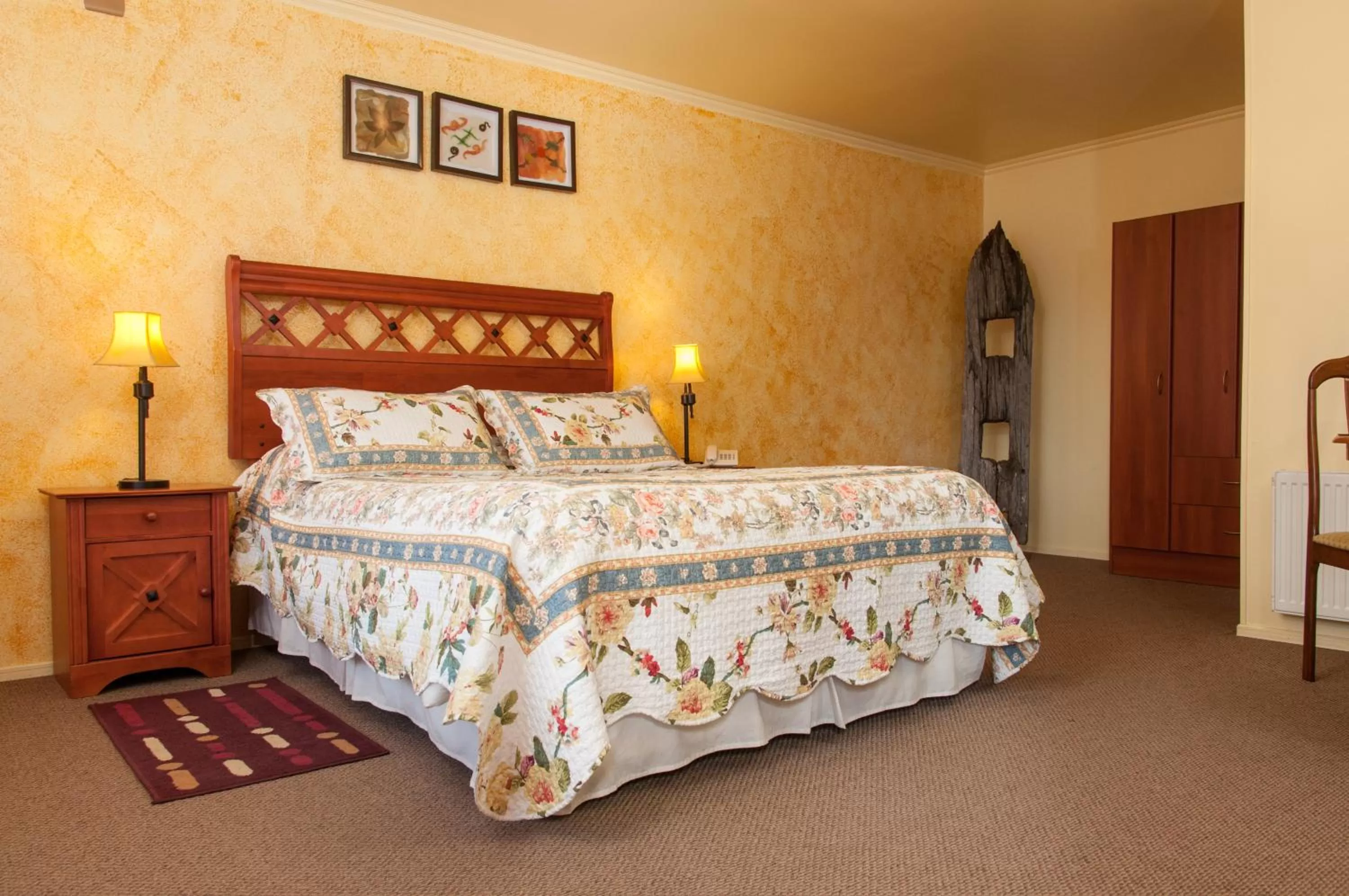 Decorative detail, Bed in Apart Hotel Blumenau