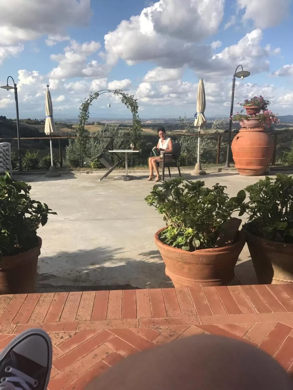 Garden view in B&B I Coppi