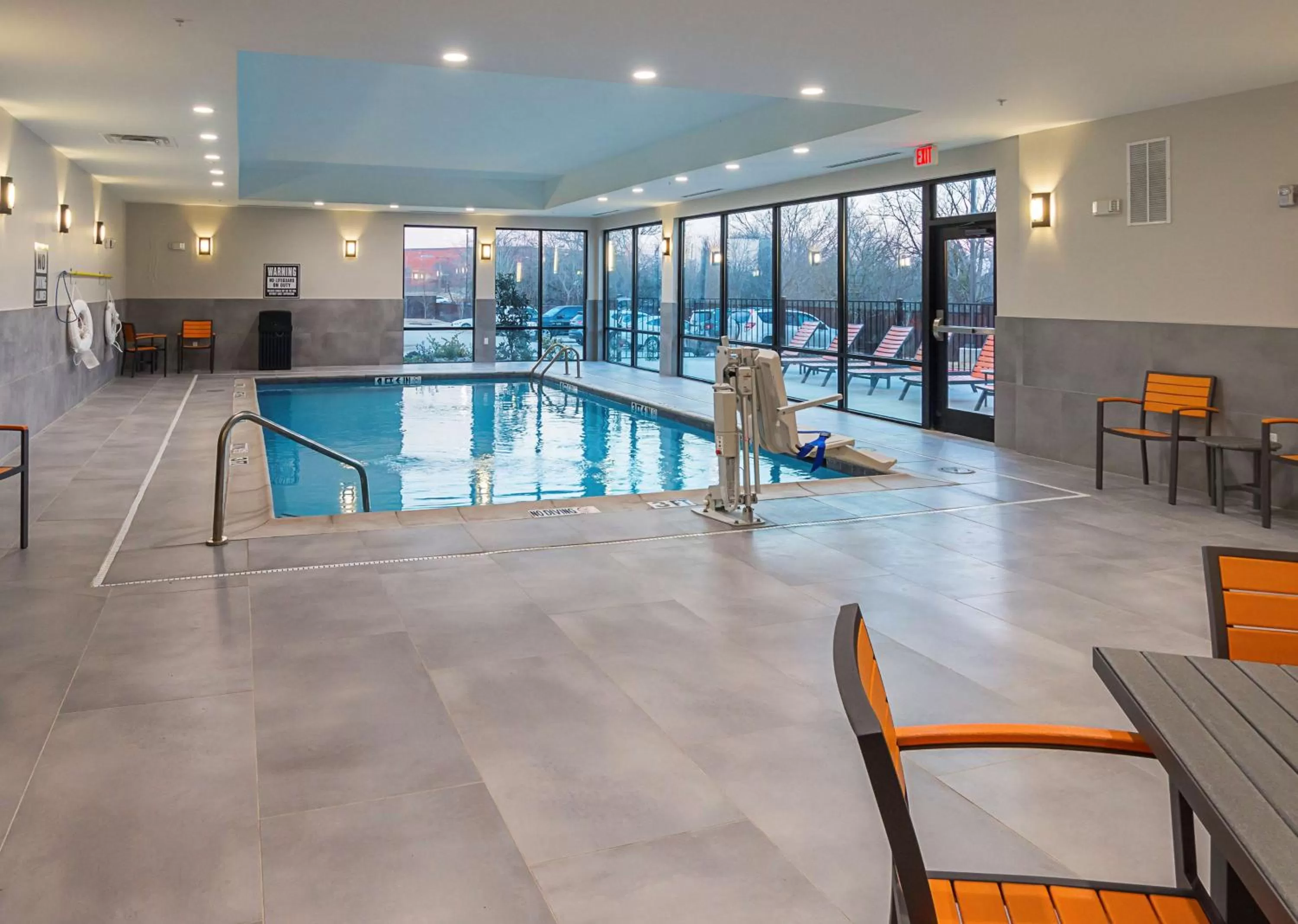 Pool view in Hampton Inn & Suites Colleyville DFW Airport West