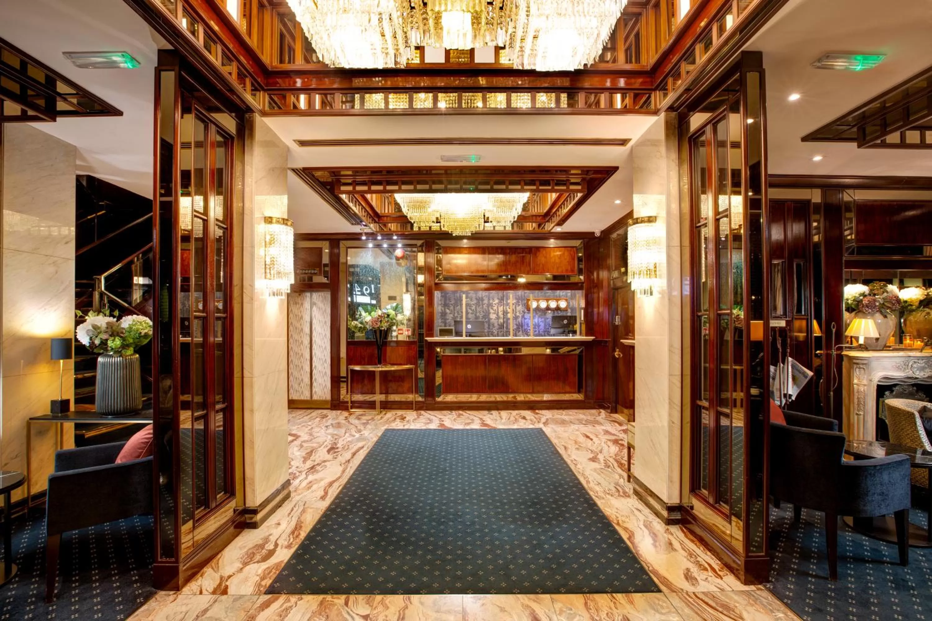 Lobby or reception in The Rathbone Hotel, Fitzrovia