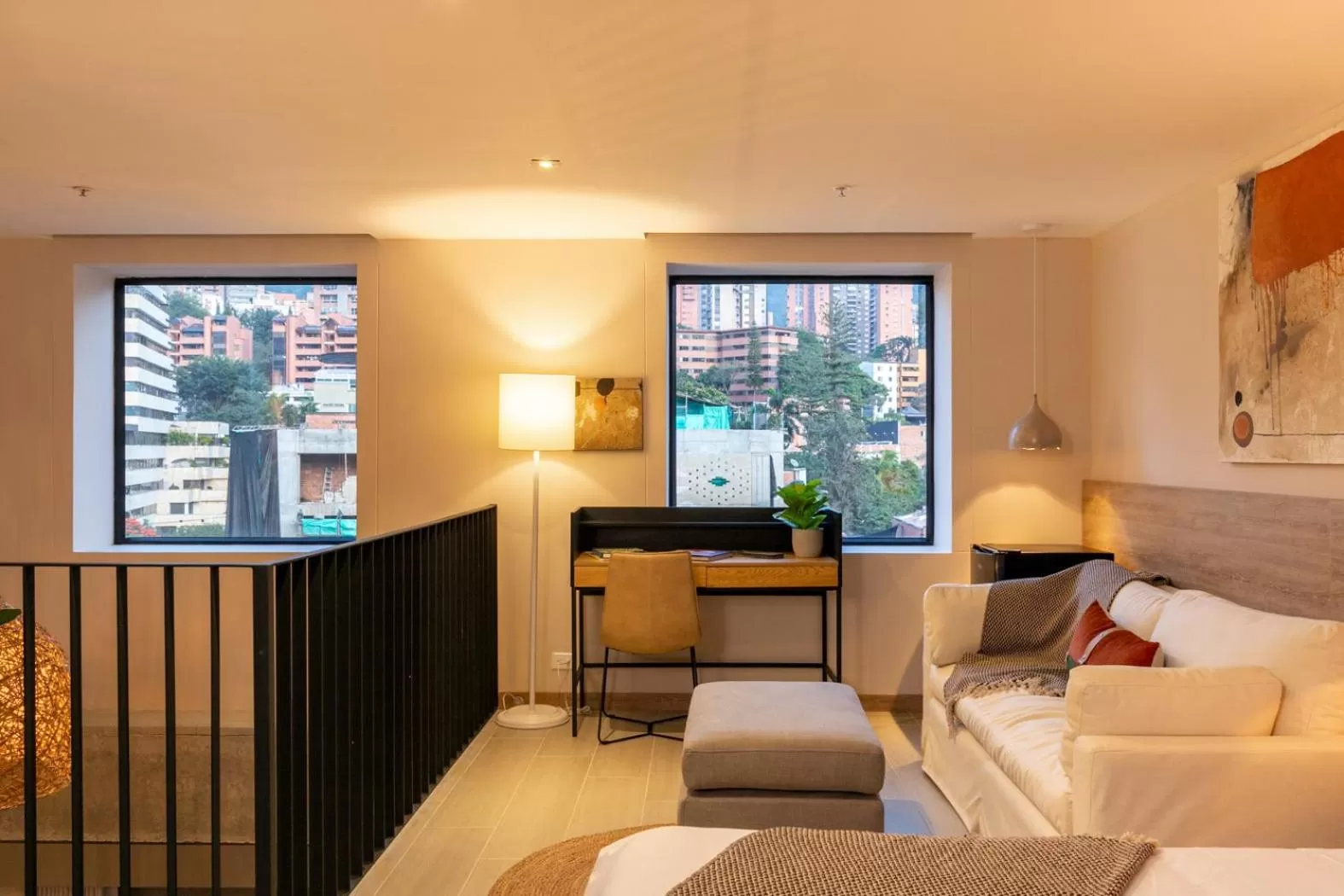 Seating area in Landmark Hotel