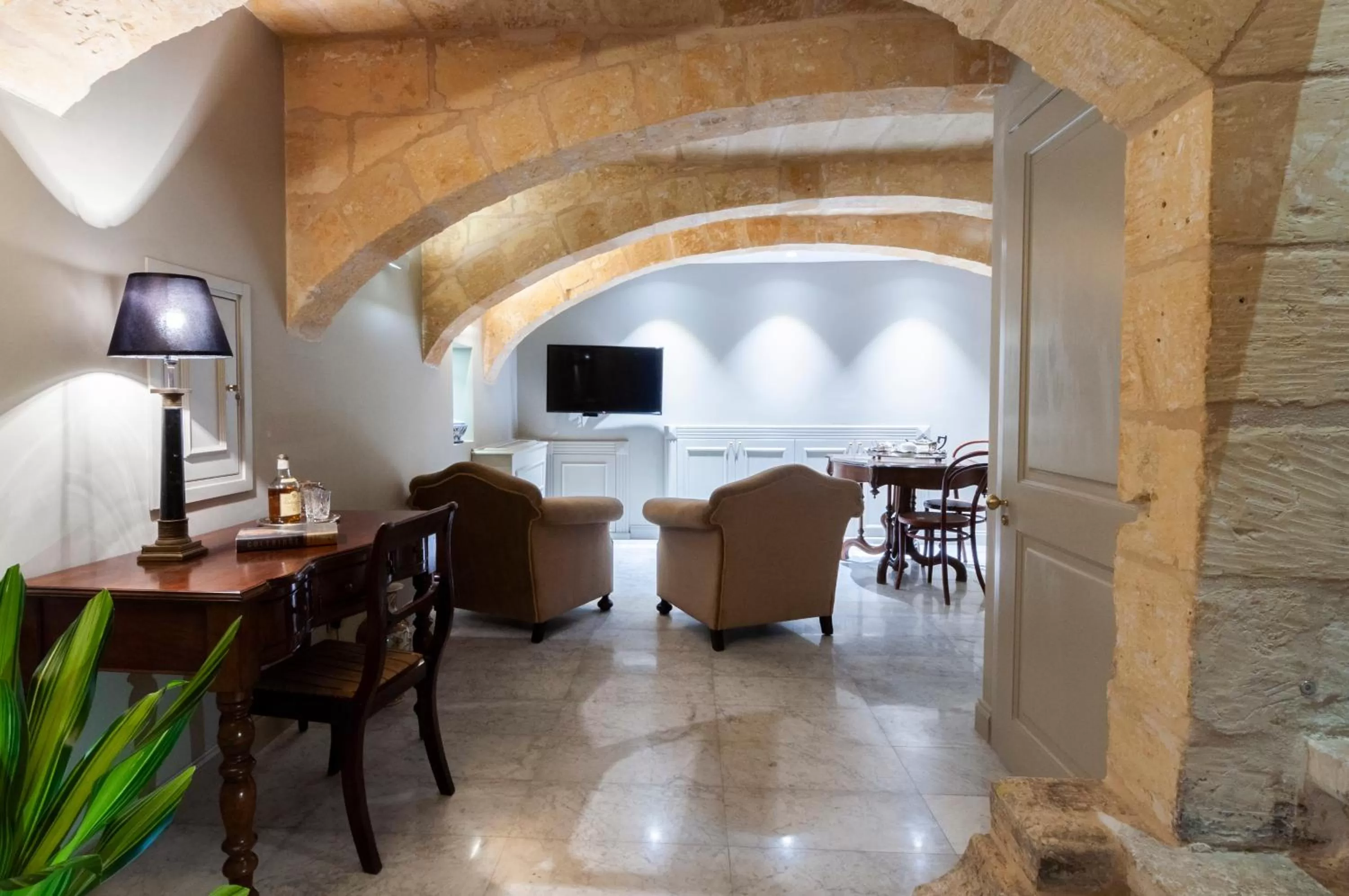 Living room in The Coleridge Boutique Hotel In Valletta