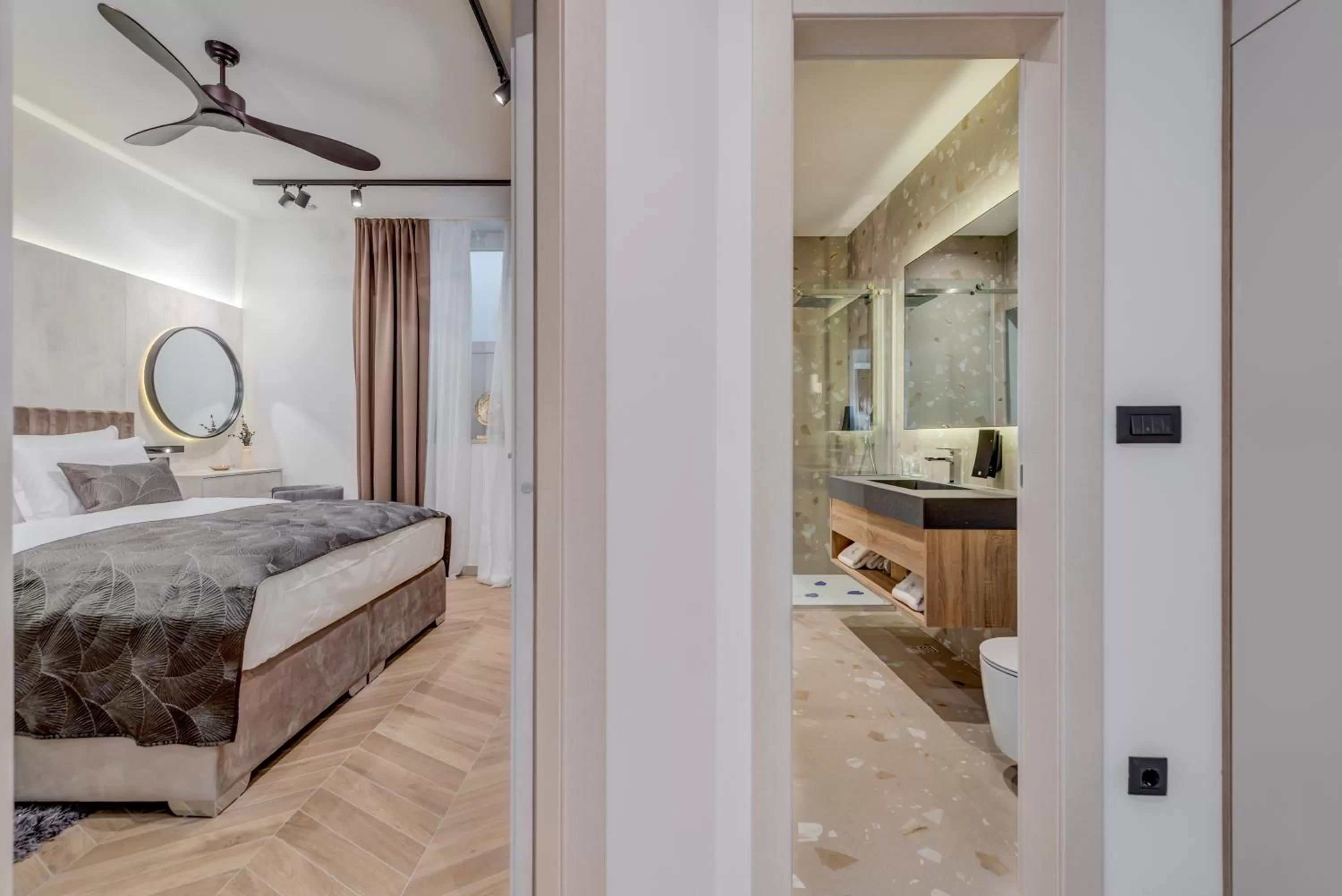 Bathroom, Bed in Casa Costabella