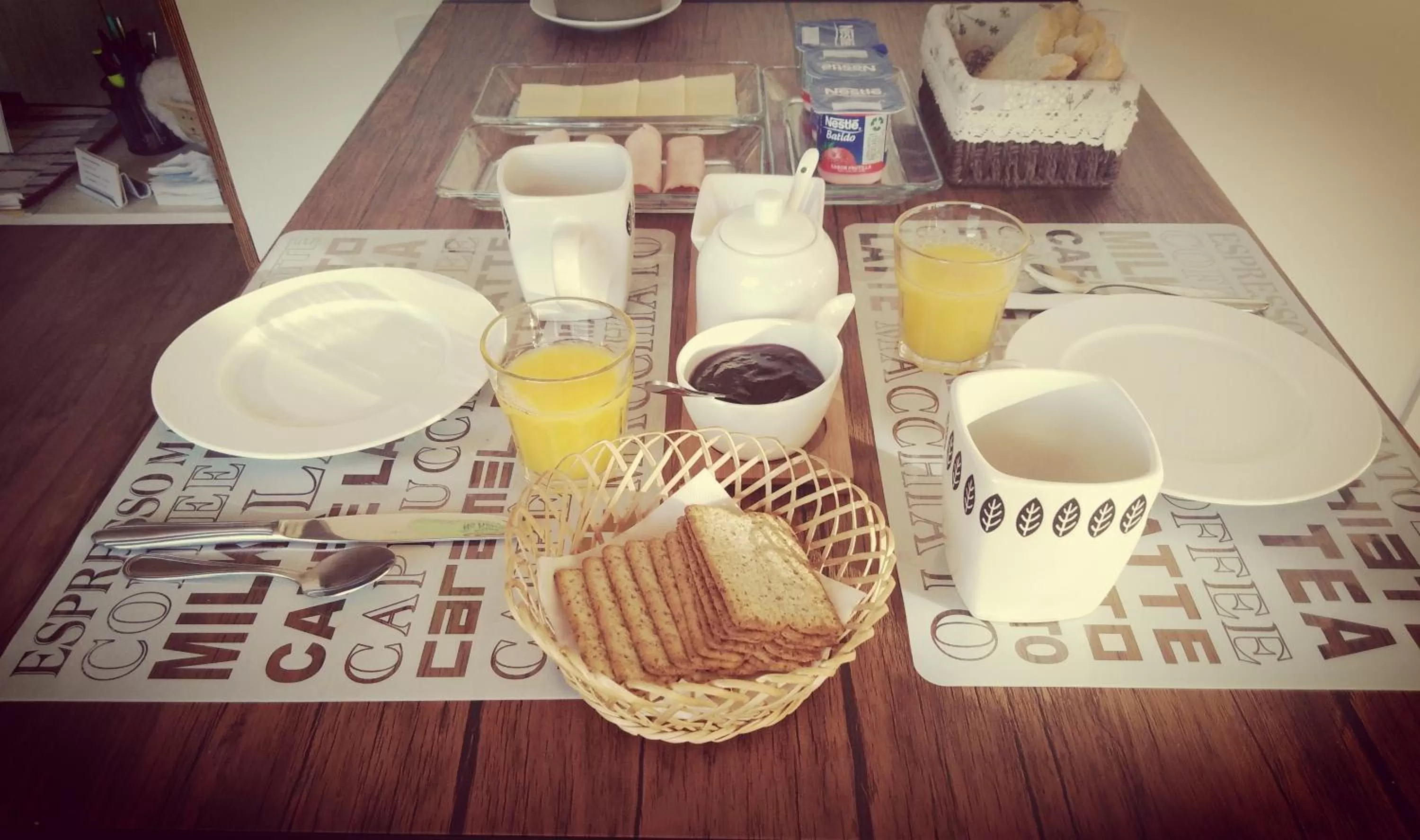 Food and drinks in Hostal Buenavista Patagonia