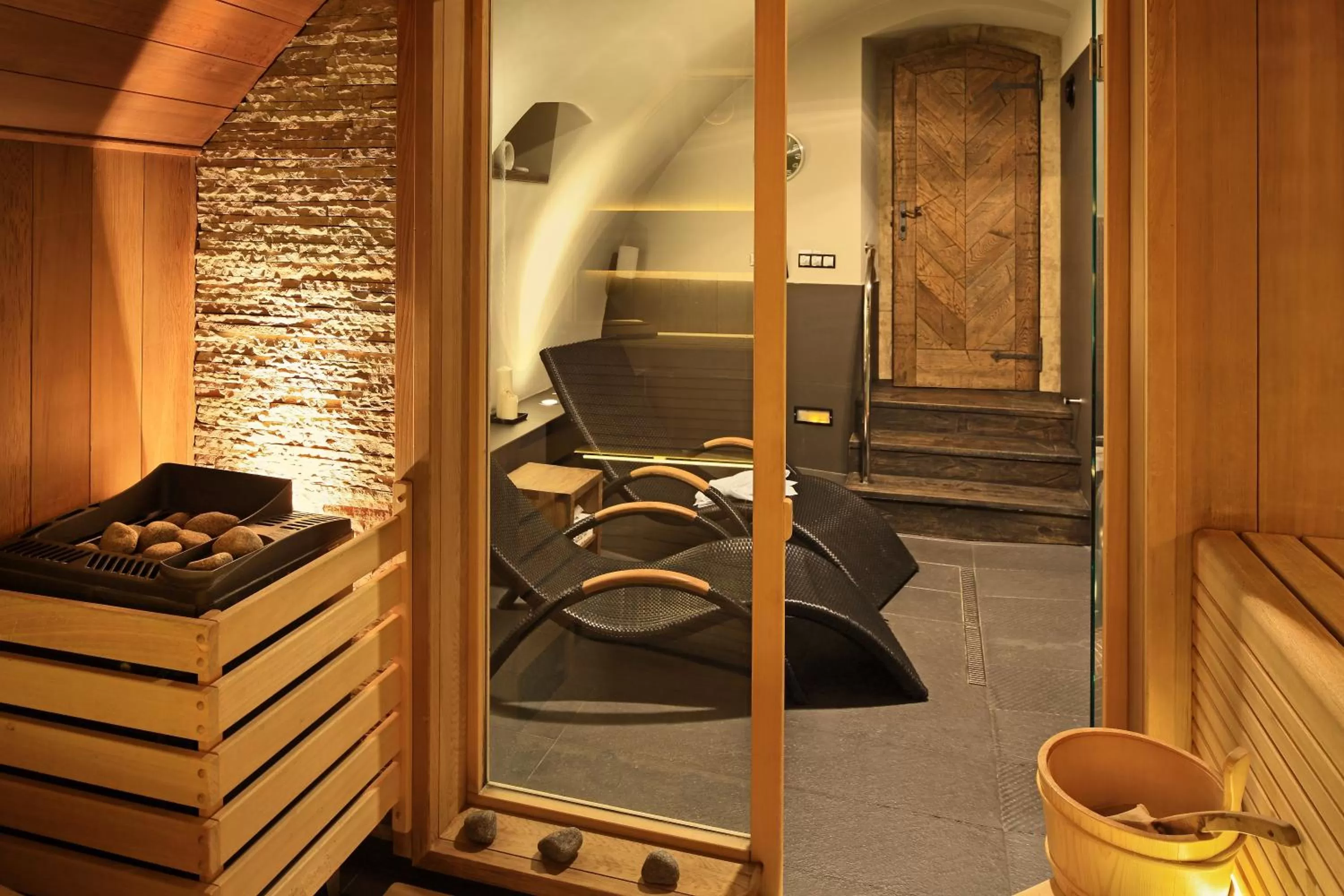 Sauna in Chateau St. Havel - Wellness Hotel