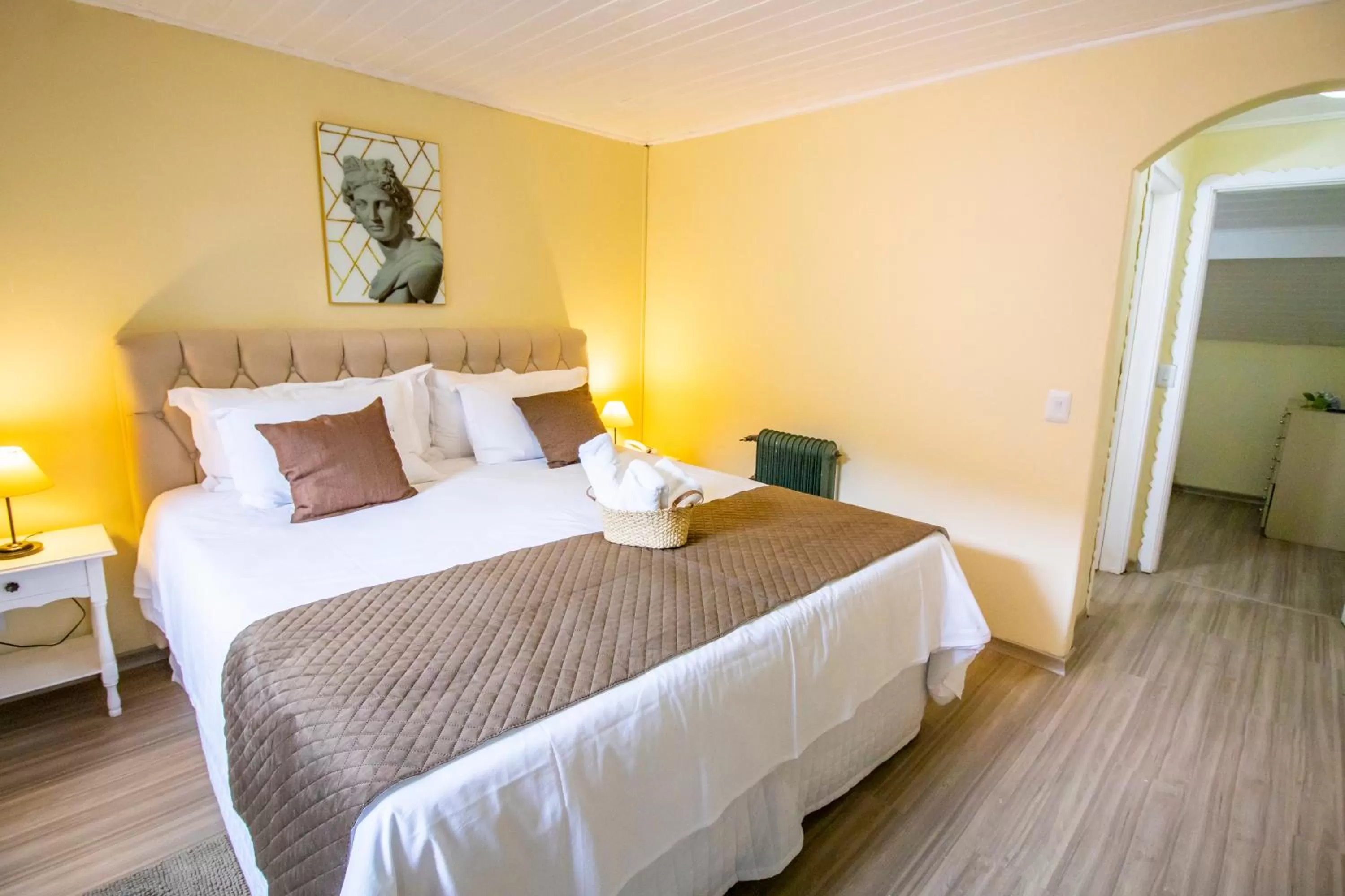 towels, Bed in Green Village Hotel