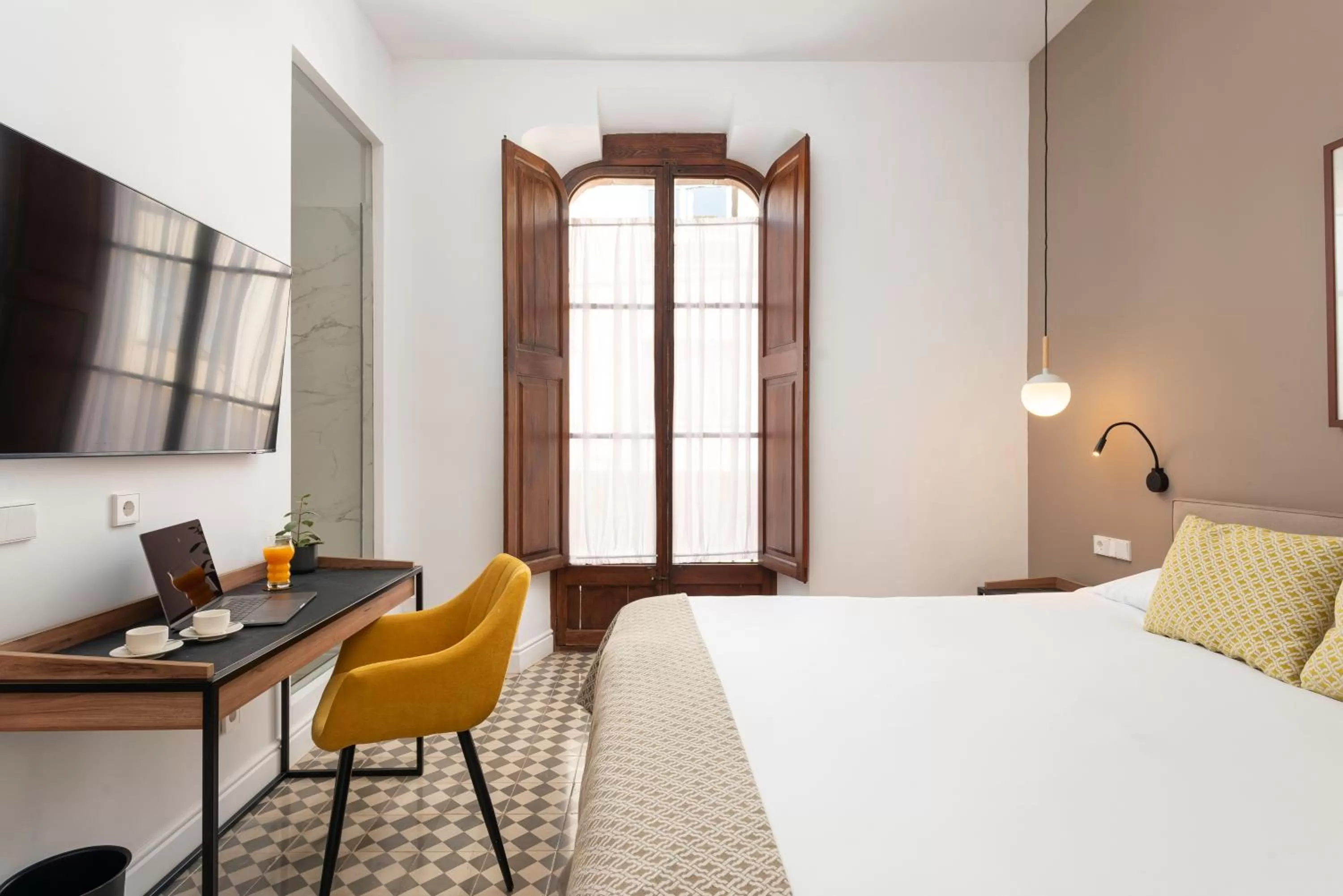 Bedroom, Bed in Hotel Can Quetglas