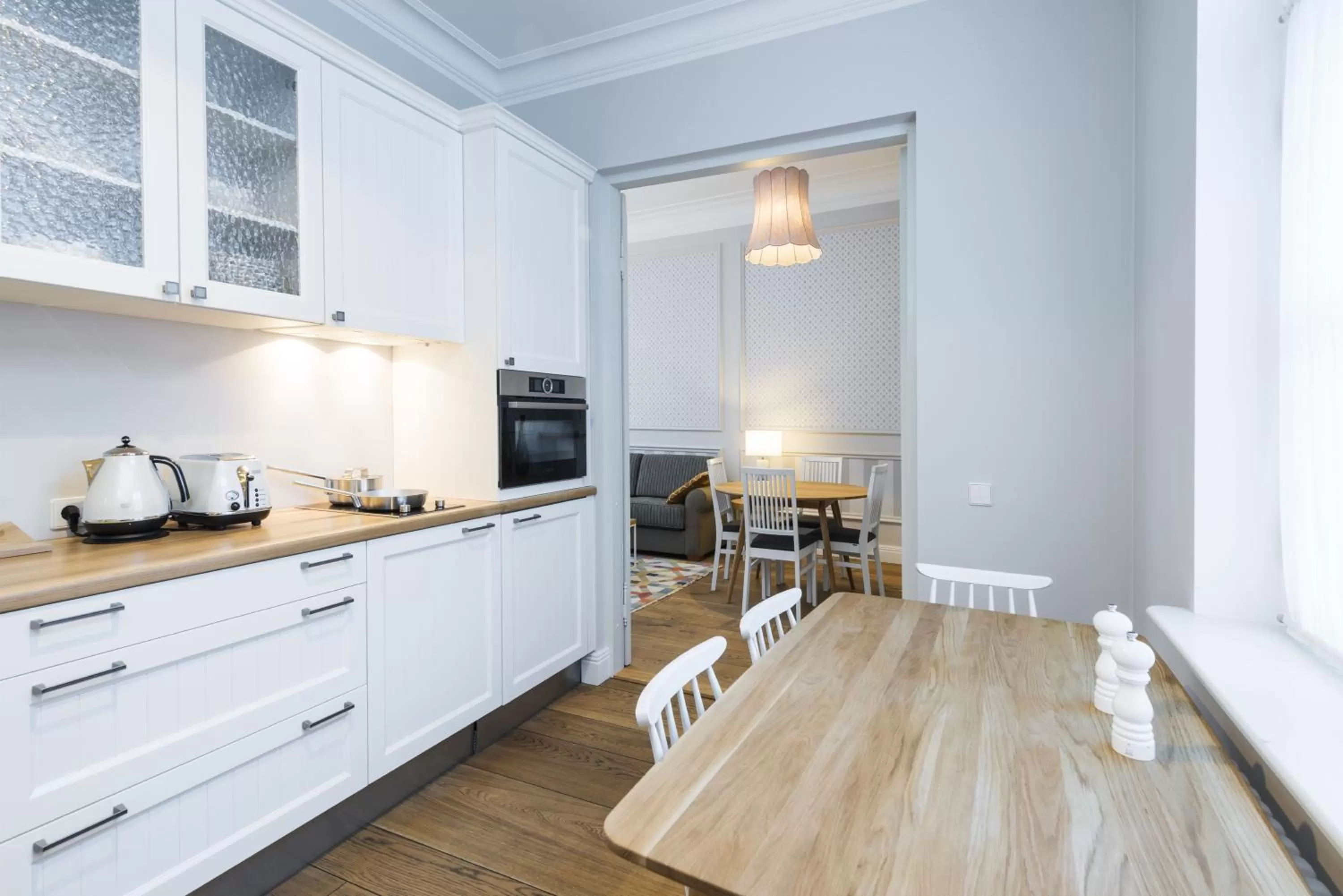 Kitchen or kitchenette in Lydia Hotel