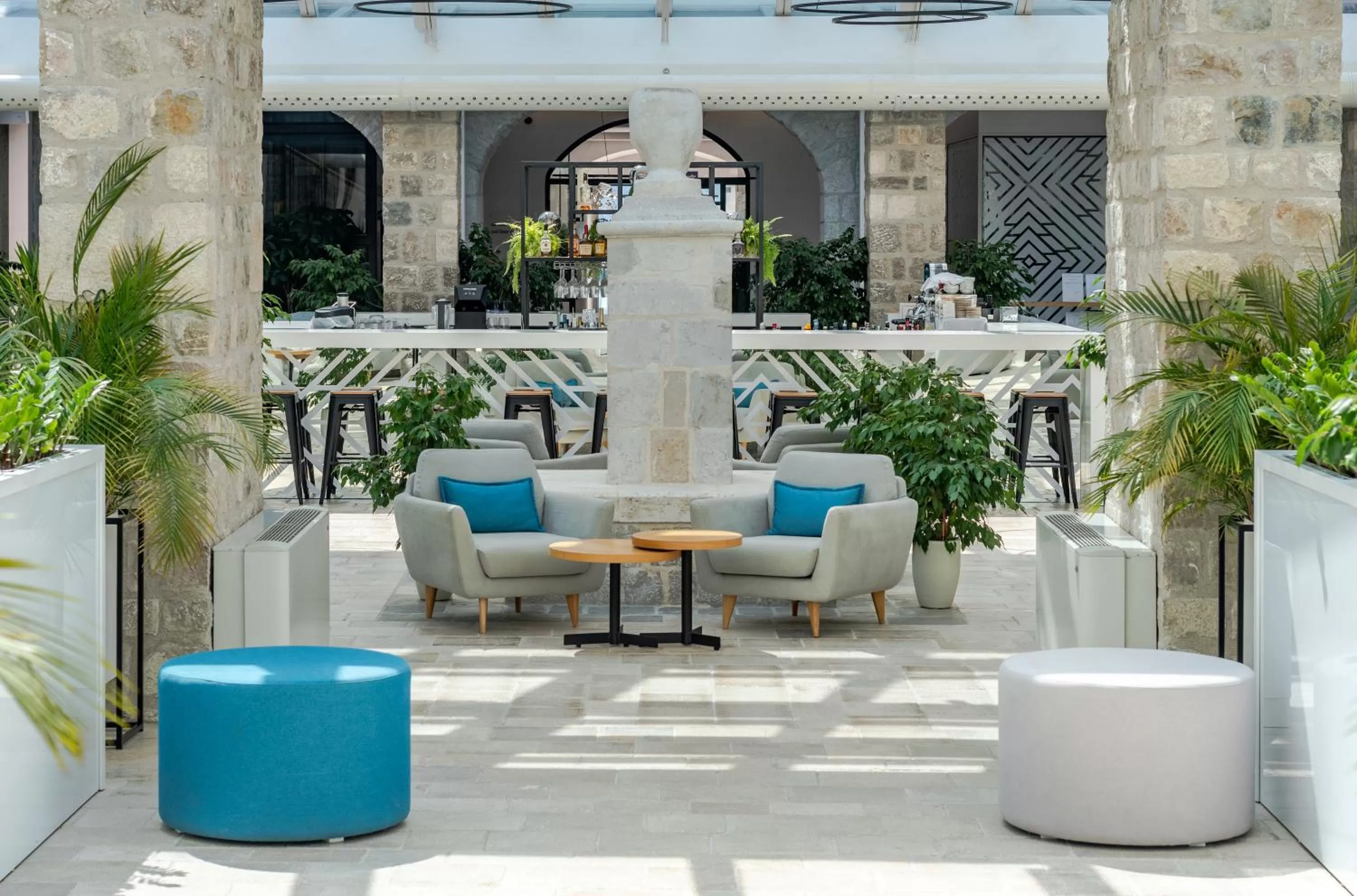 Lobby or reception in Lazure Hotel & Marina