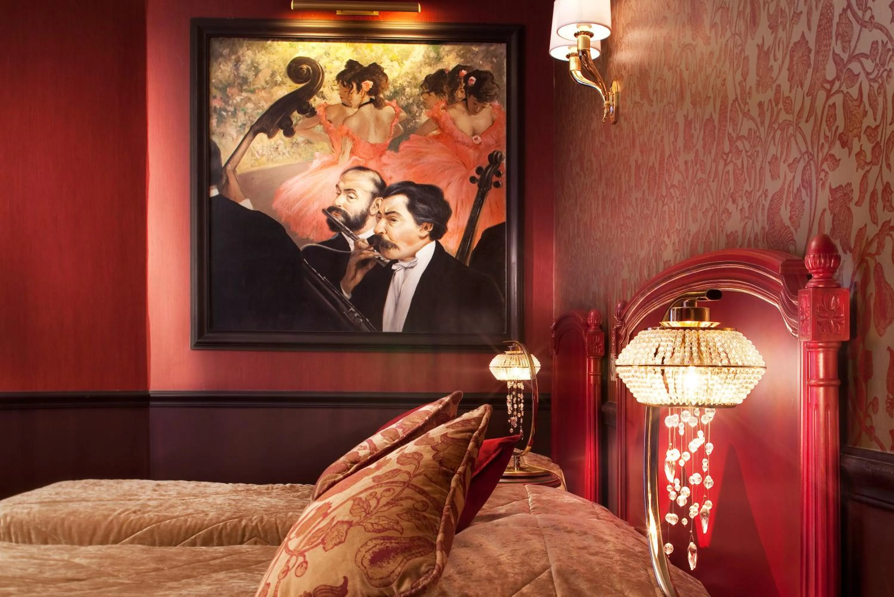 Decorative detail, Bed in Hotel & Spa Saint-Jacques