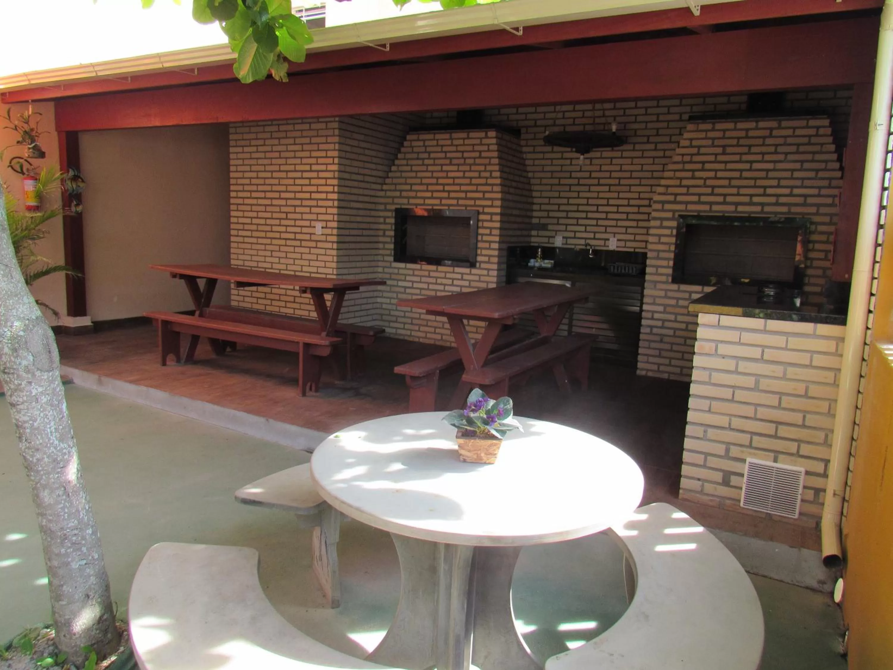 BBQ facilities in Pousada Recanto da Barra