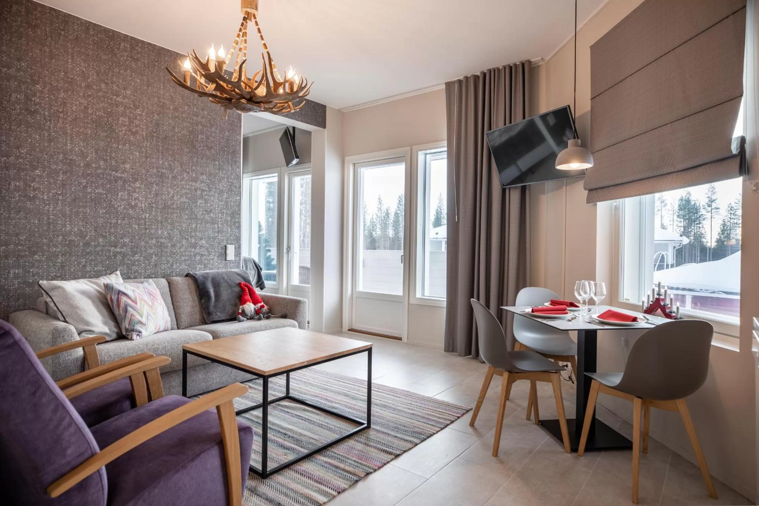 Living room in Santa Claus Holiday Village