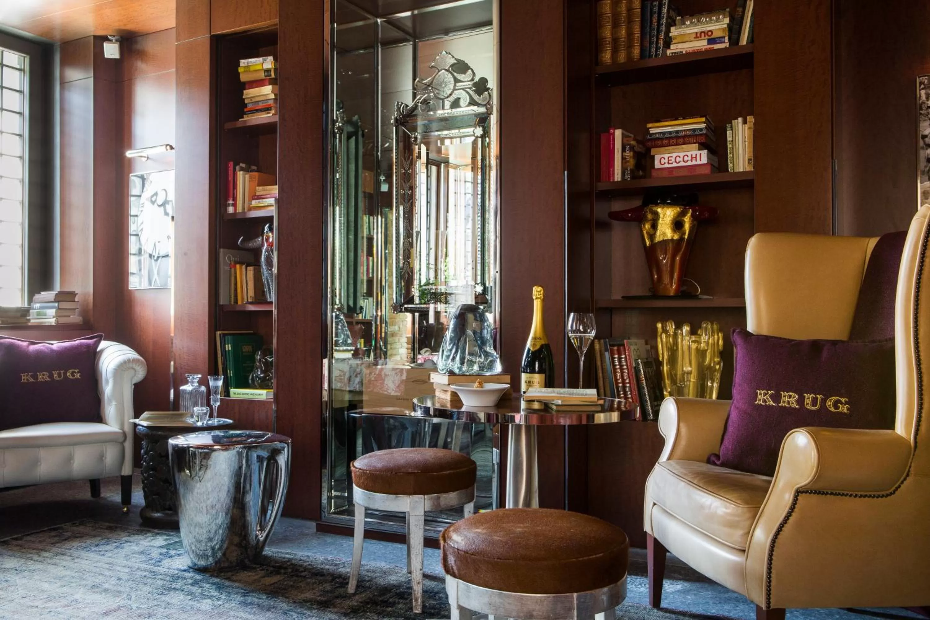 Seating area in Hotel Palazzina Grassi