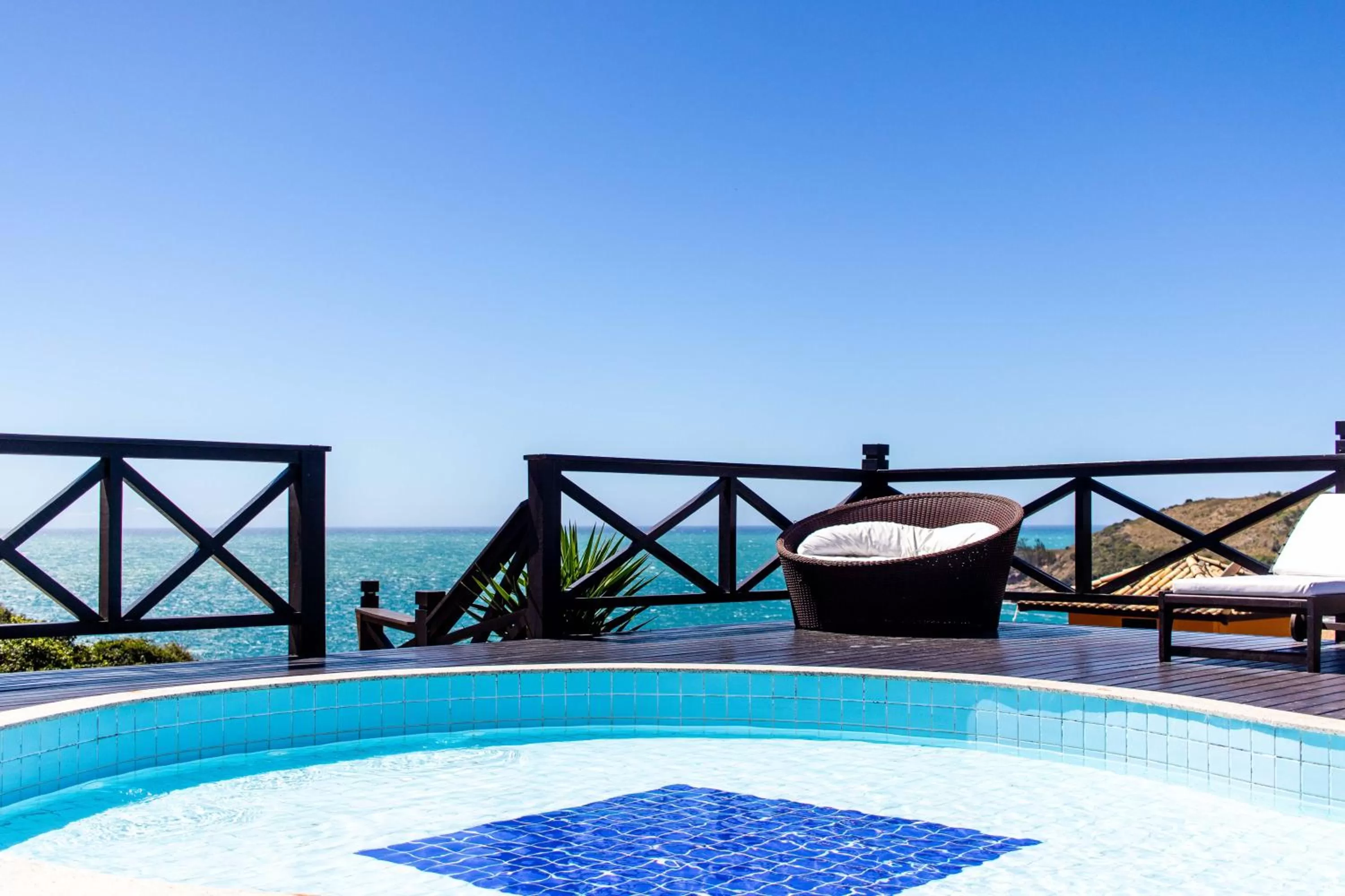 Pool view in Hotel Pousada Brava Club