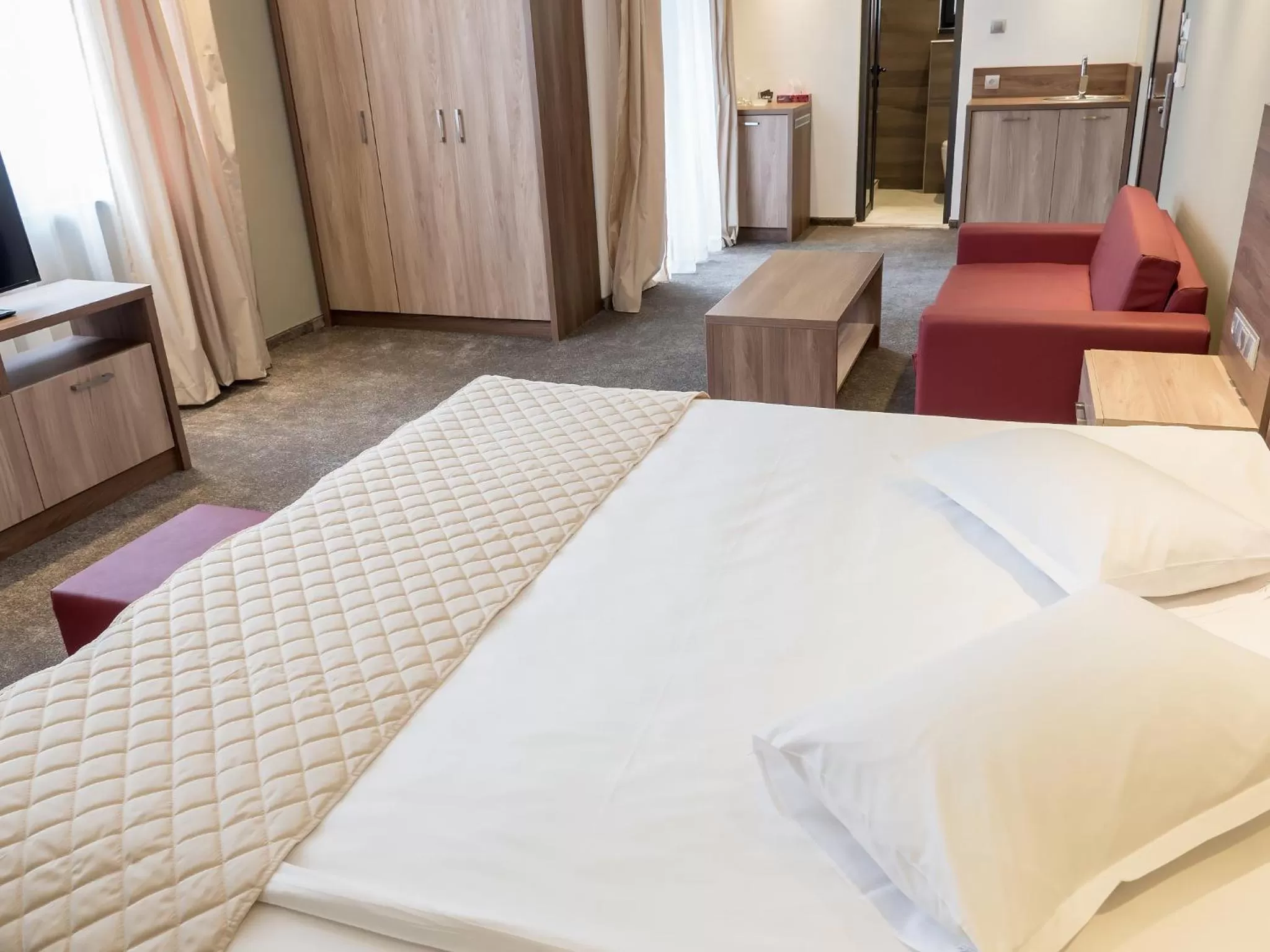 Bed in Hotel Calipso Hotel