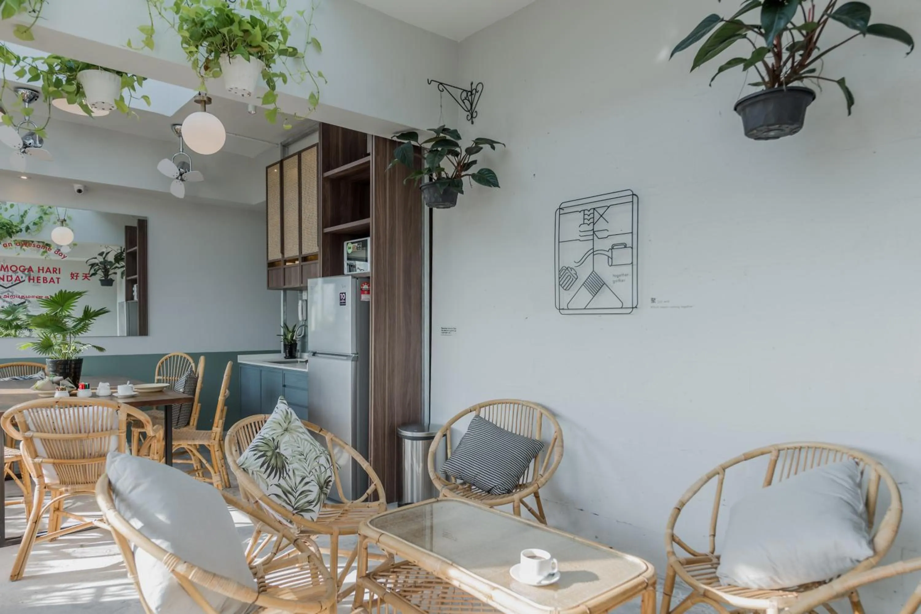 Seating area in Bunk & Bilik Hotel Jalan Ipoh