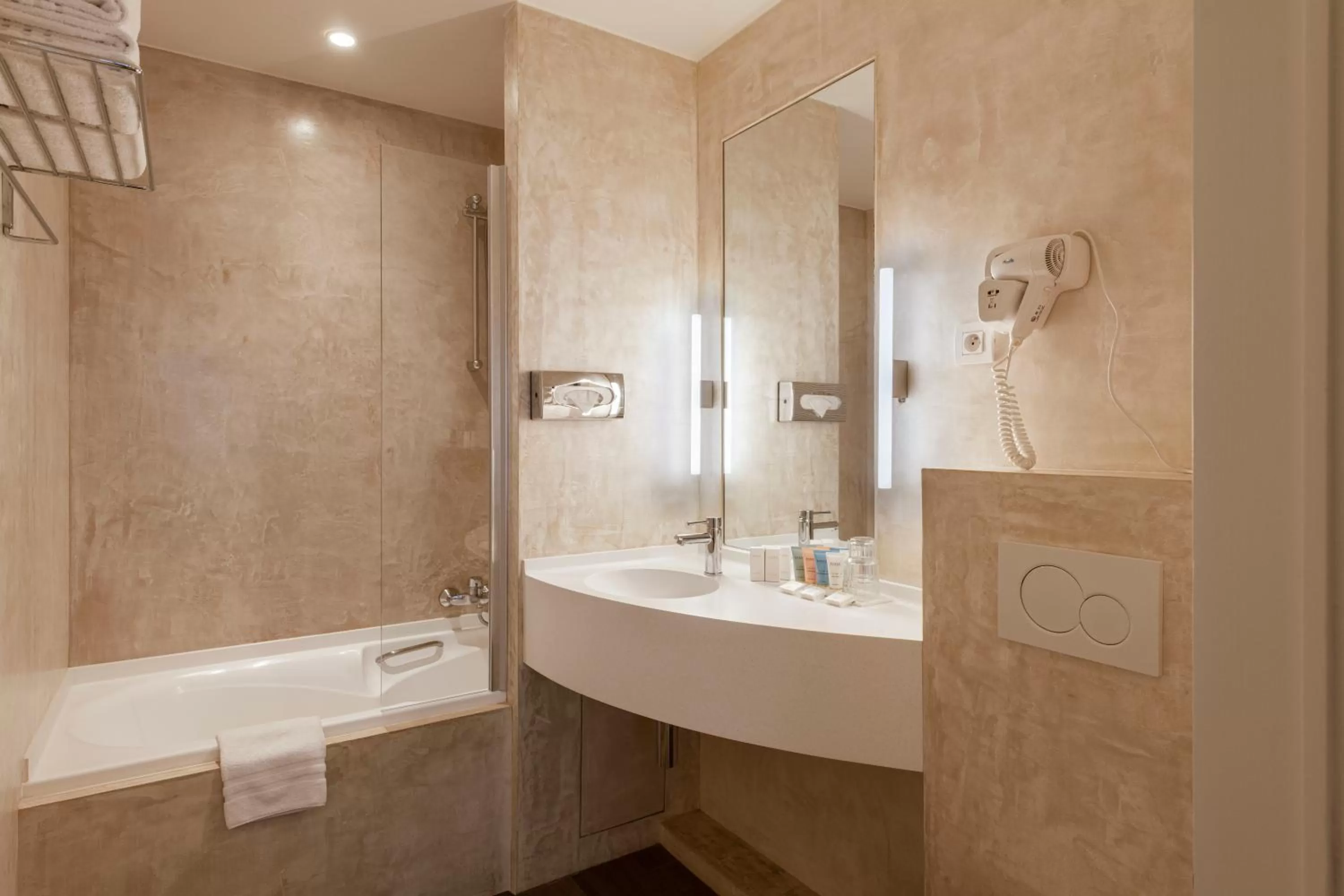 Bathroom in Dukes' Academie Brugge - by Dukes' Hotel Collection