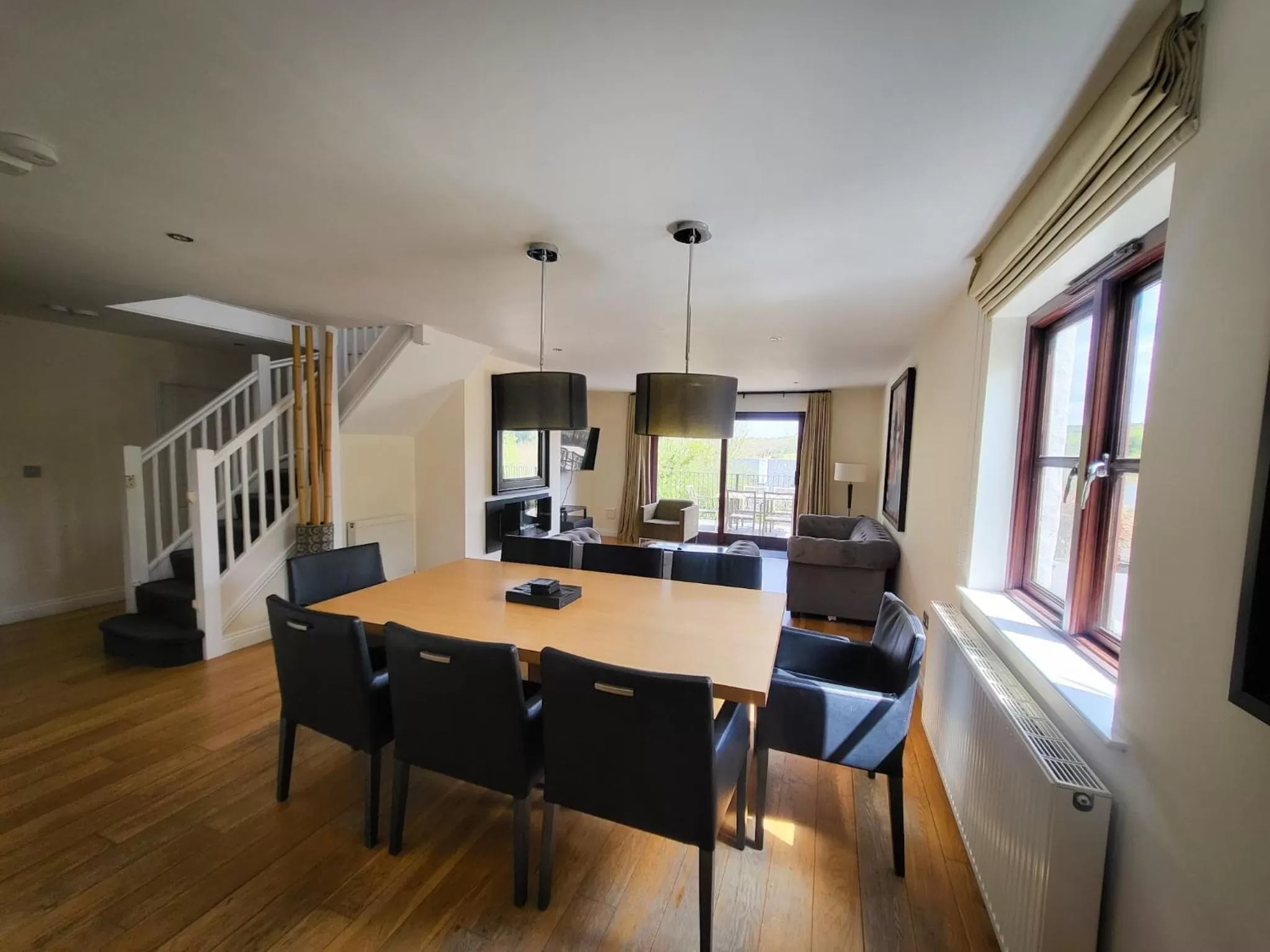 Dining area in Hustyns Resort Cornwall