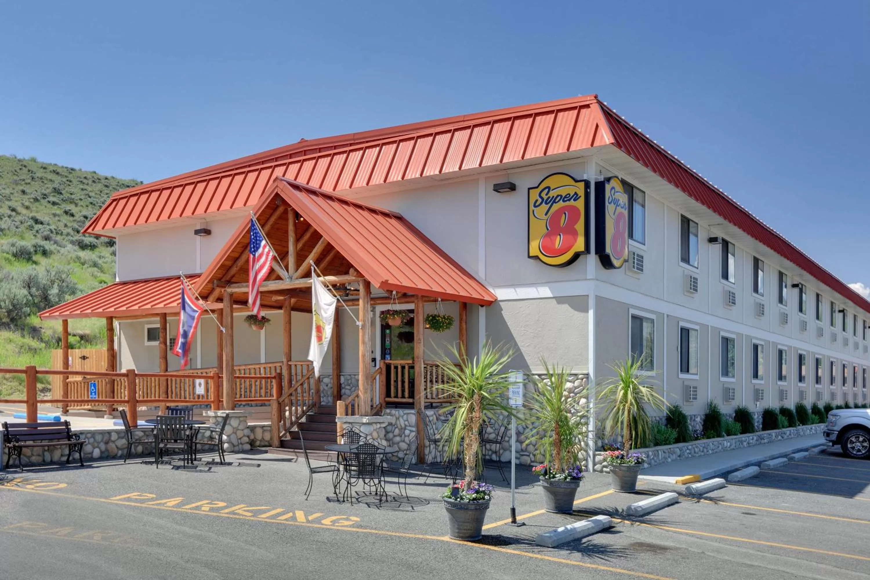 Property building in Super 8 by Wyndham Cody