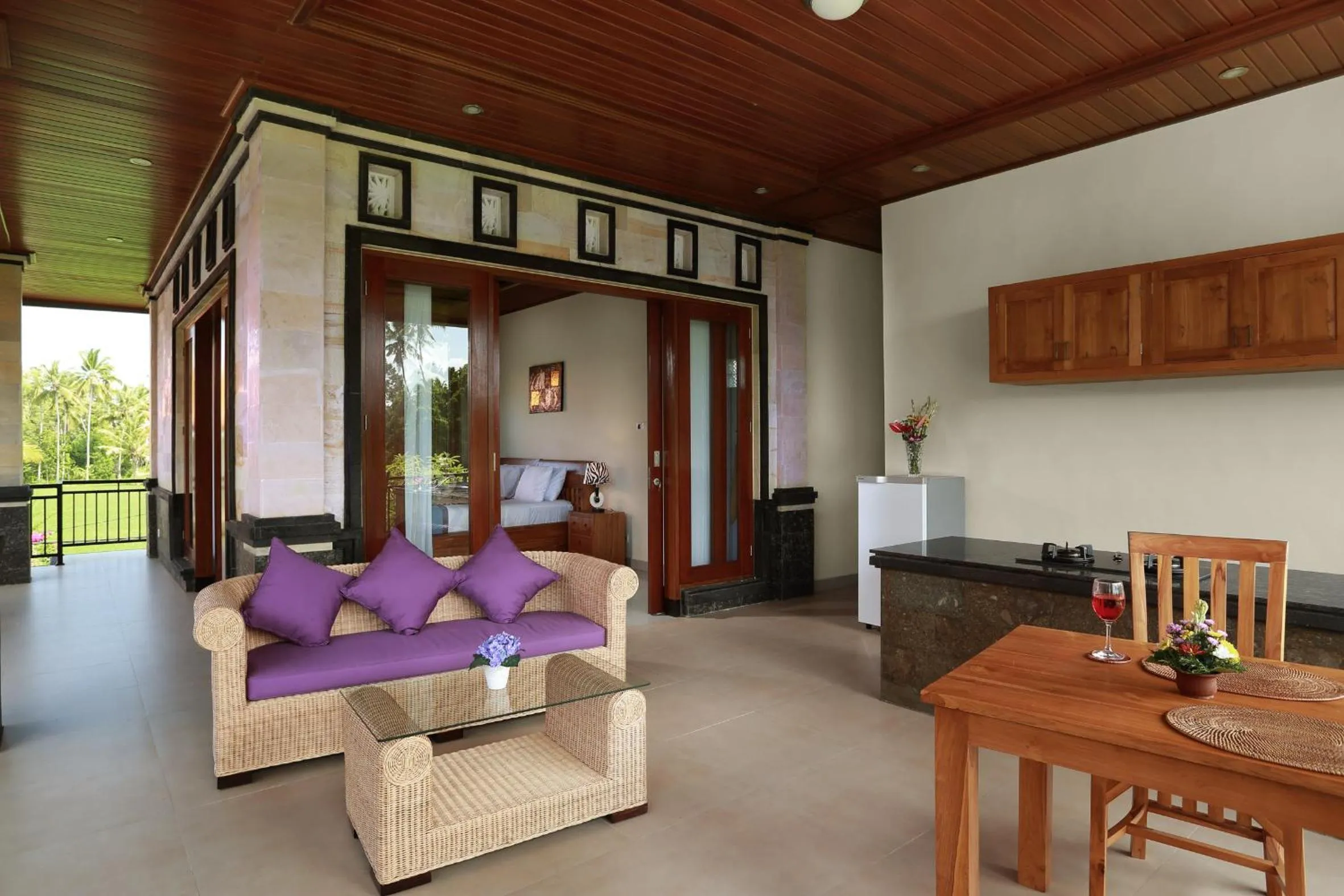 Kitchen or kitchenette in Dewi Sri Private Villa