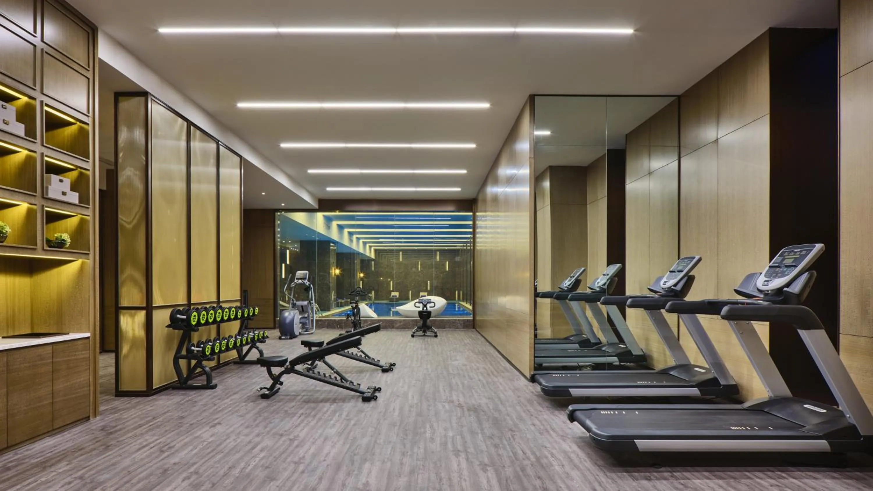 Spa and wellness centre/facilities in Crowne Plaza Wuhan Development Zone by IHG