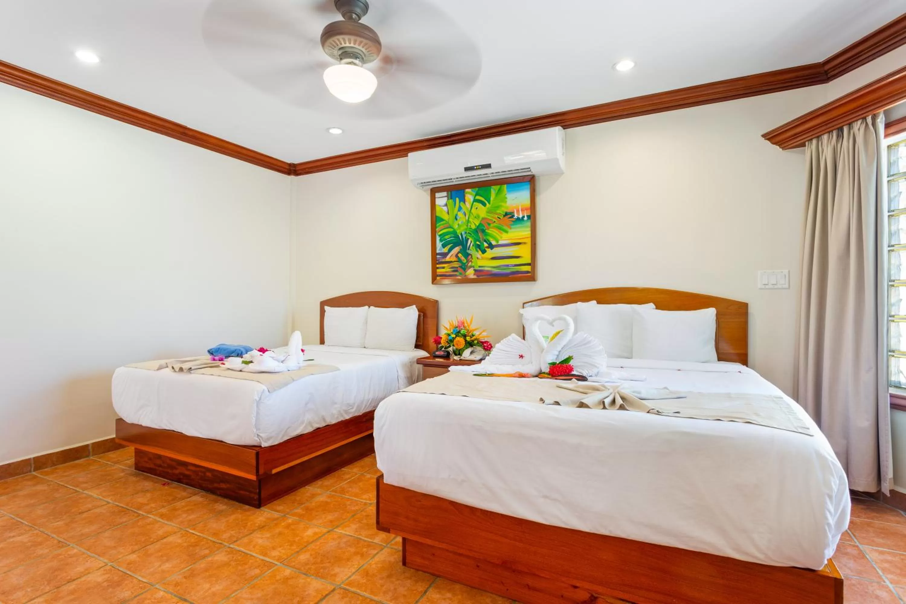 Bed in SunBreeze Hotel