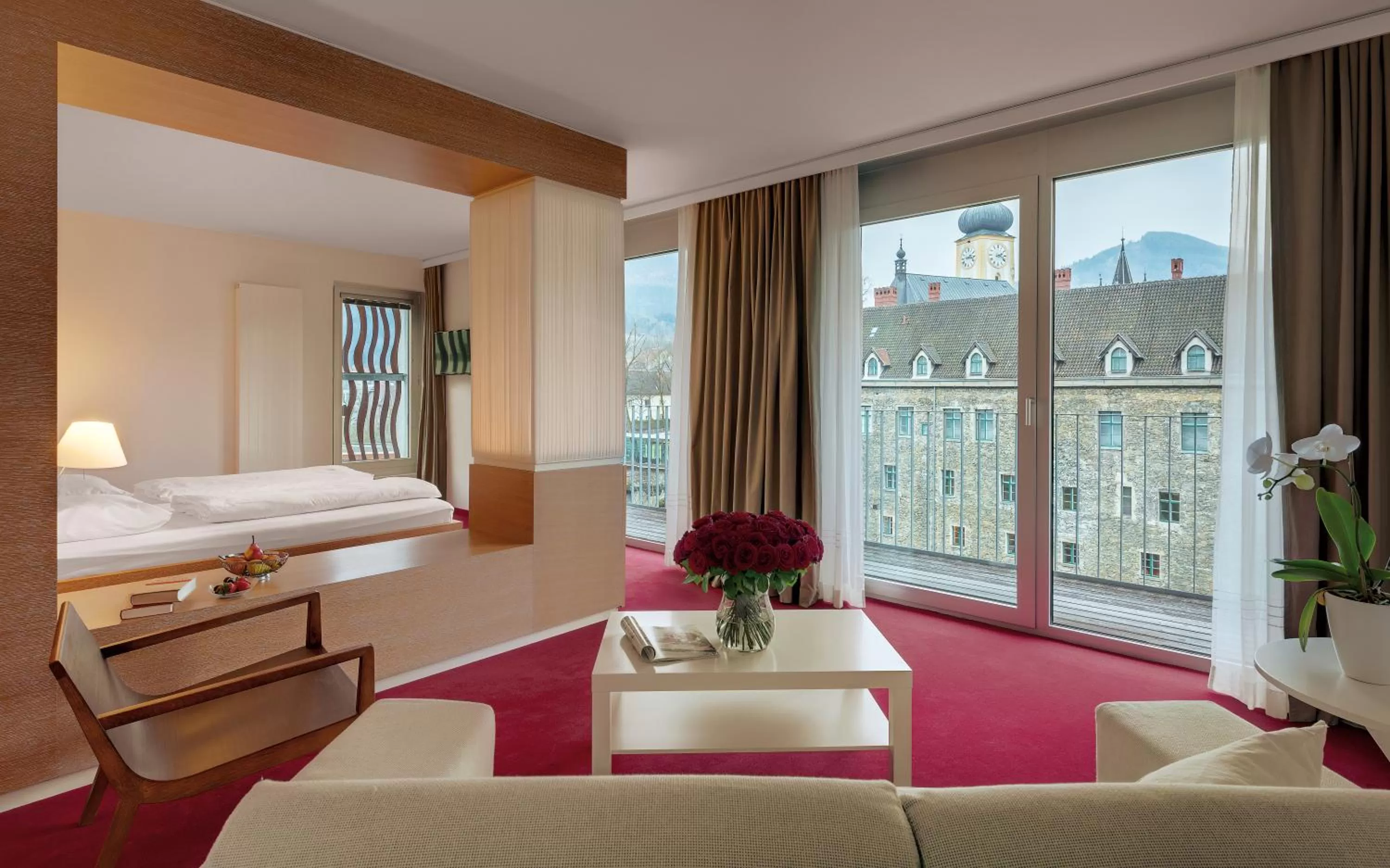 Bed in Das Schloss an der Eisenstrasse