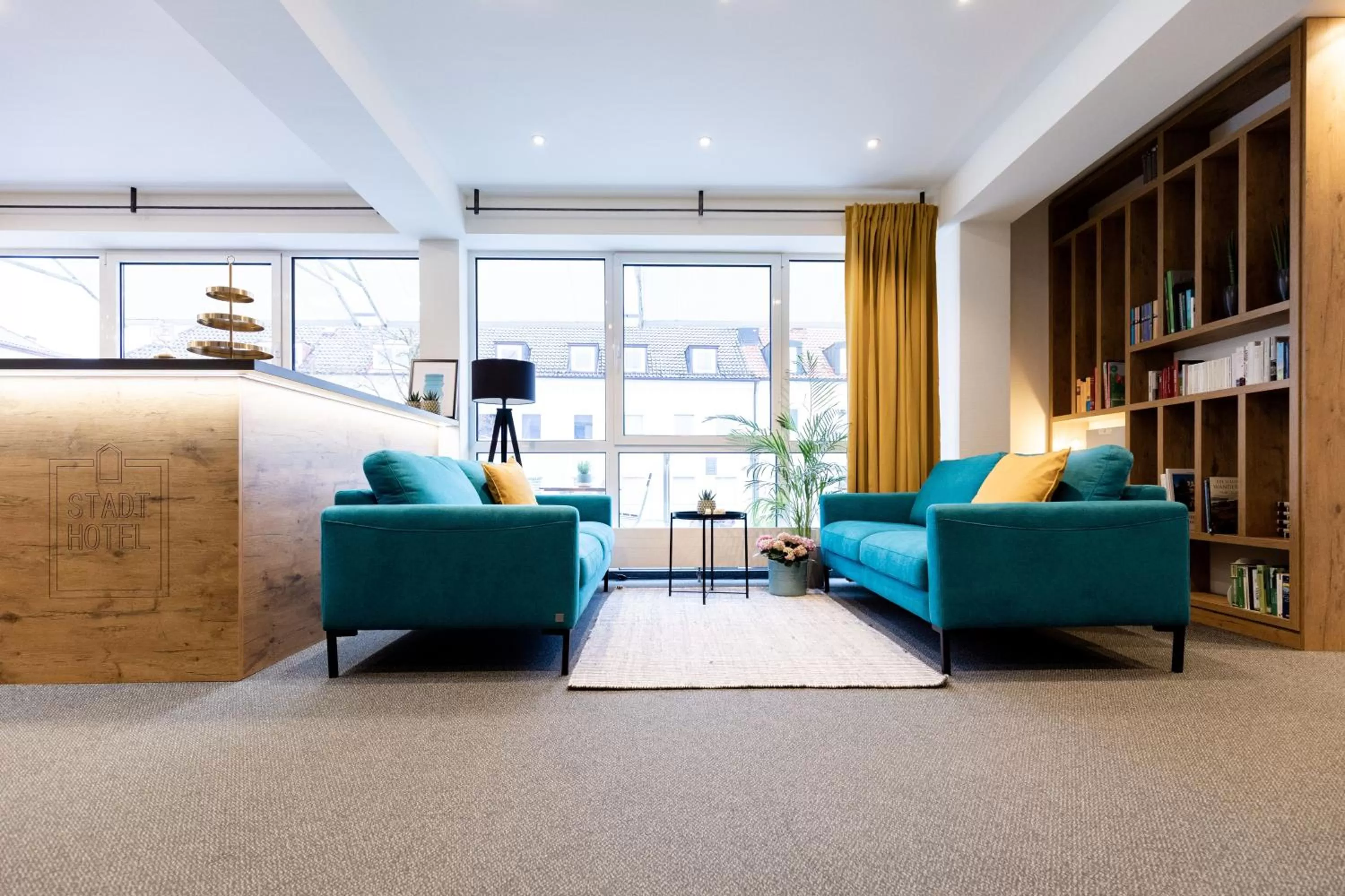 Lobby or reception in Stadthotel Freilassing