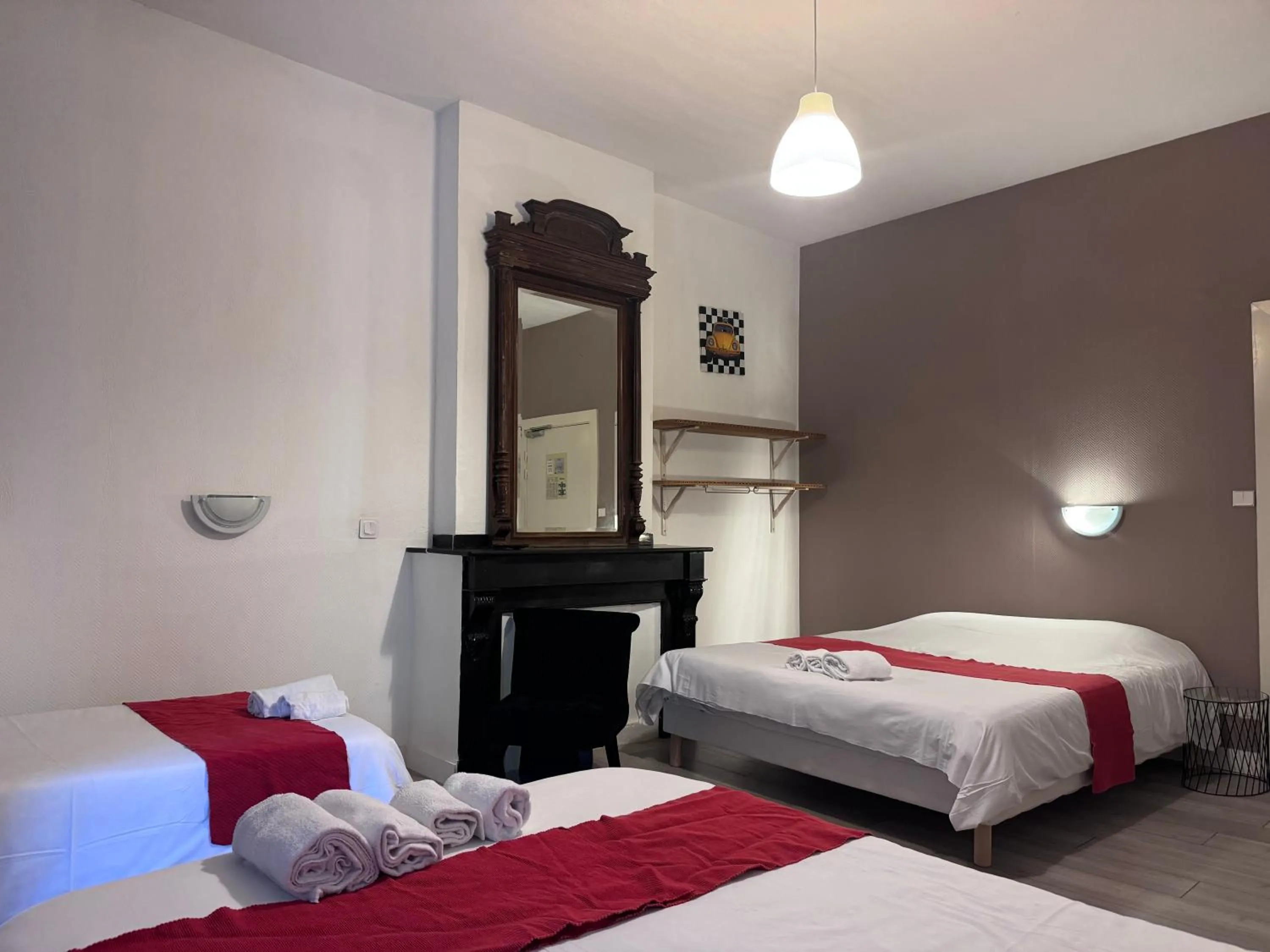 Bed in Hôtel Central