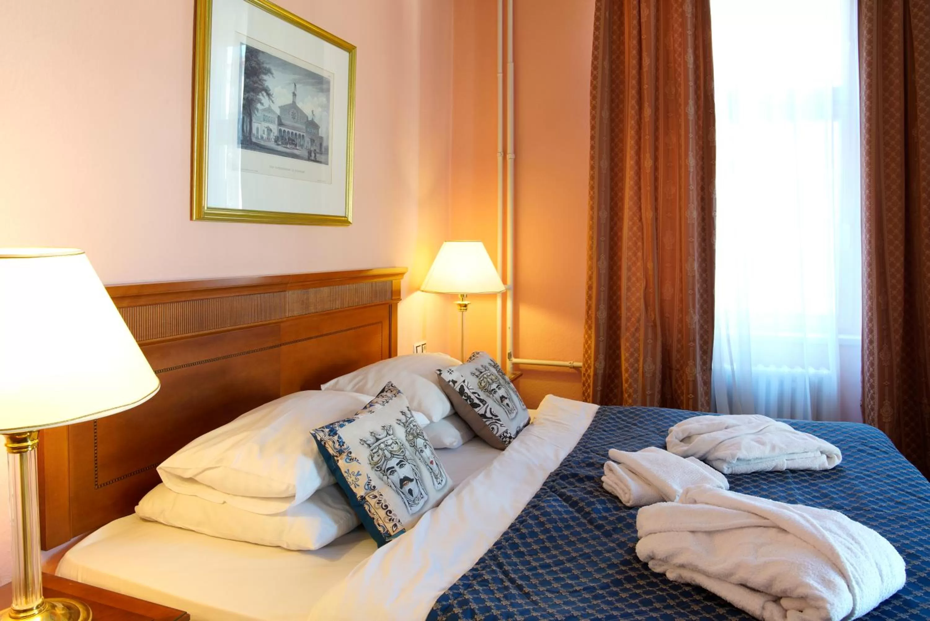 Bed in Hotel Villa Lauretta
