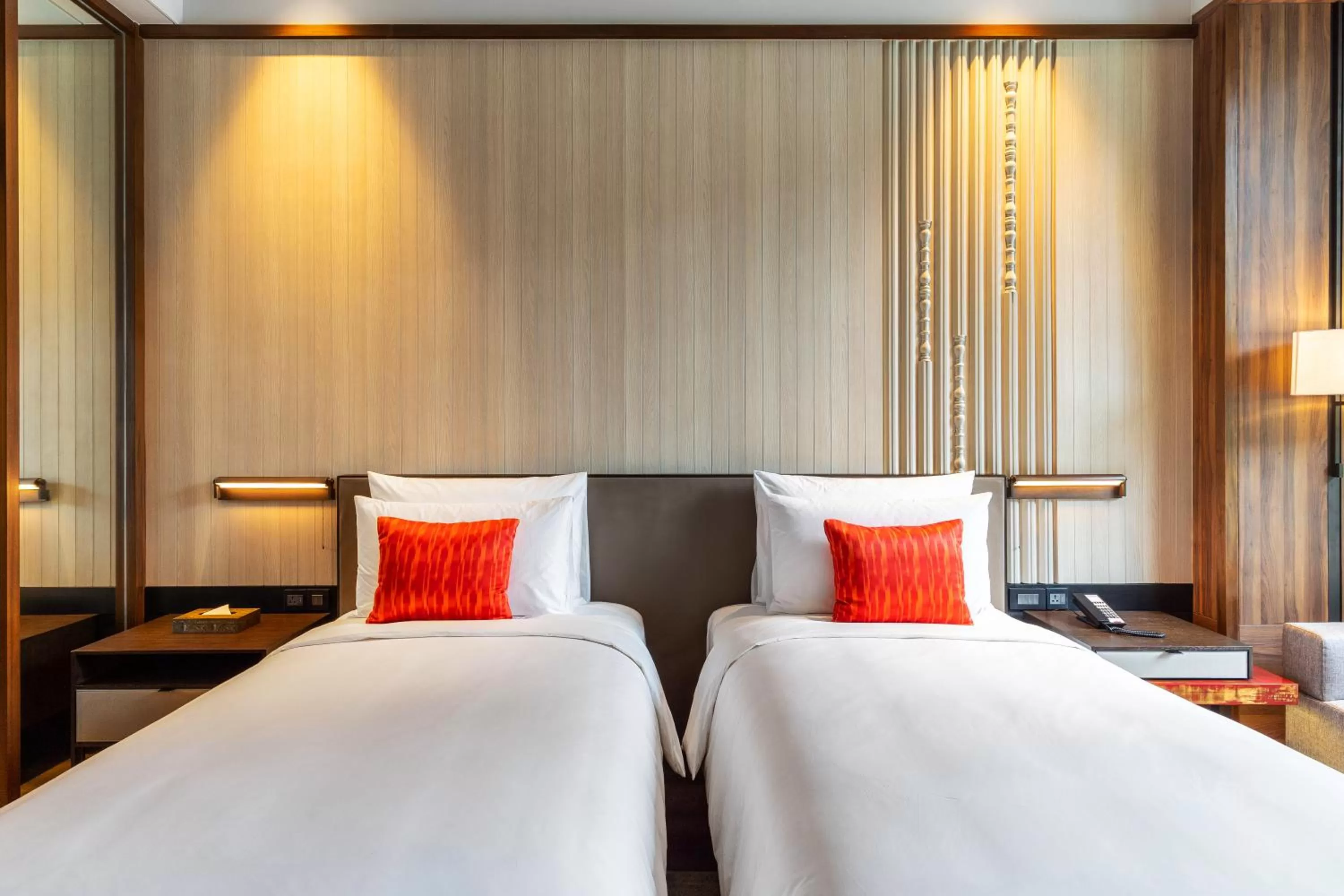 Bed in Villa Deva Resort & Hotel Bangkok