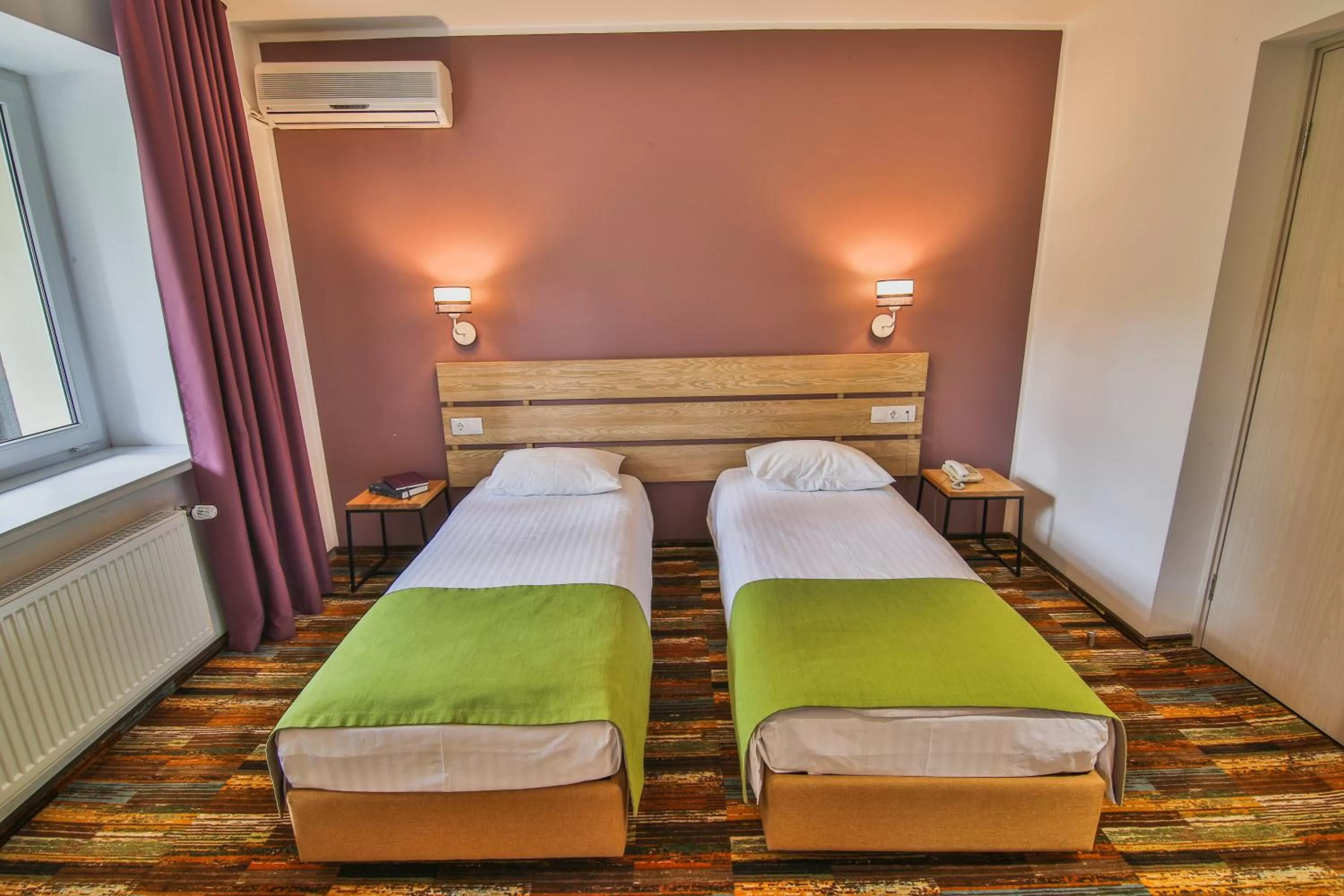 Bed in Ukraina Hotel