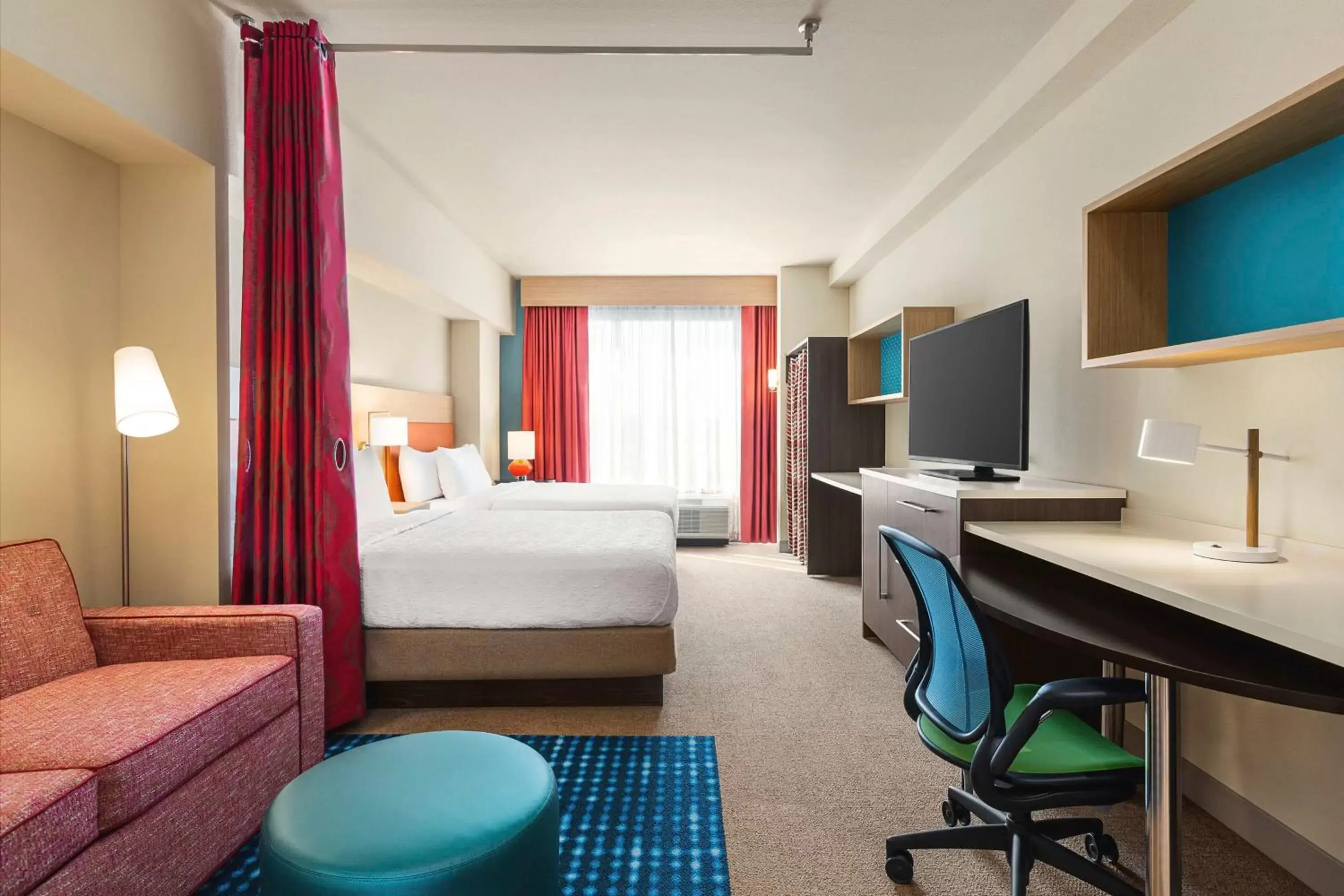 Studio Suite with Two Queen Beds - Hearing Access in Home2 Suites By Hilton Nashville West End Avenue Studio Suite with Two Queen Beds - Hearing Access in Home2 Suites By Hilton Nashville West End Avenue