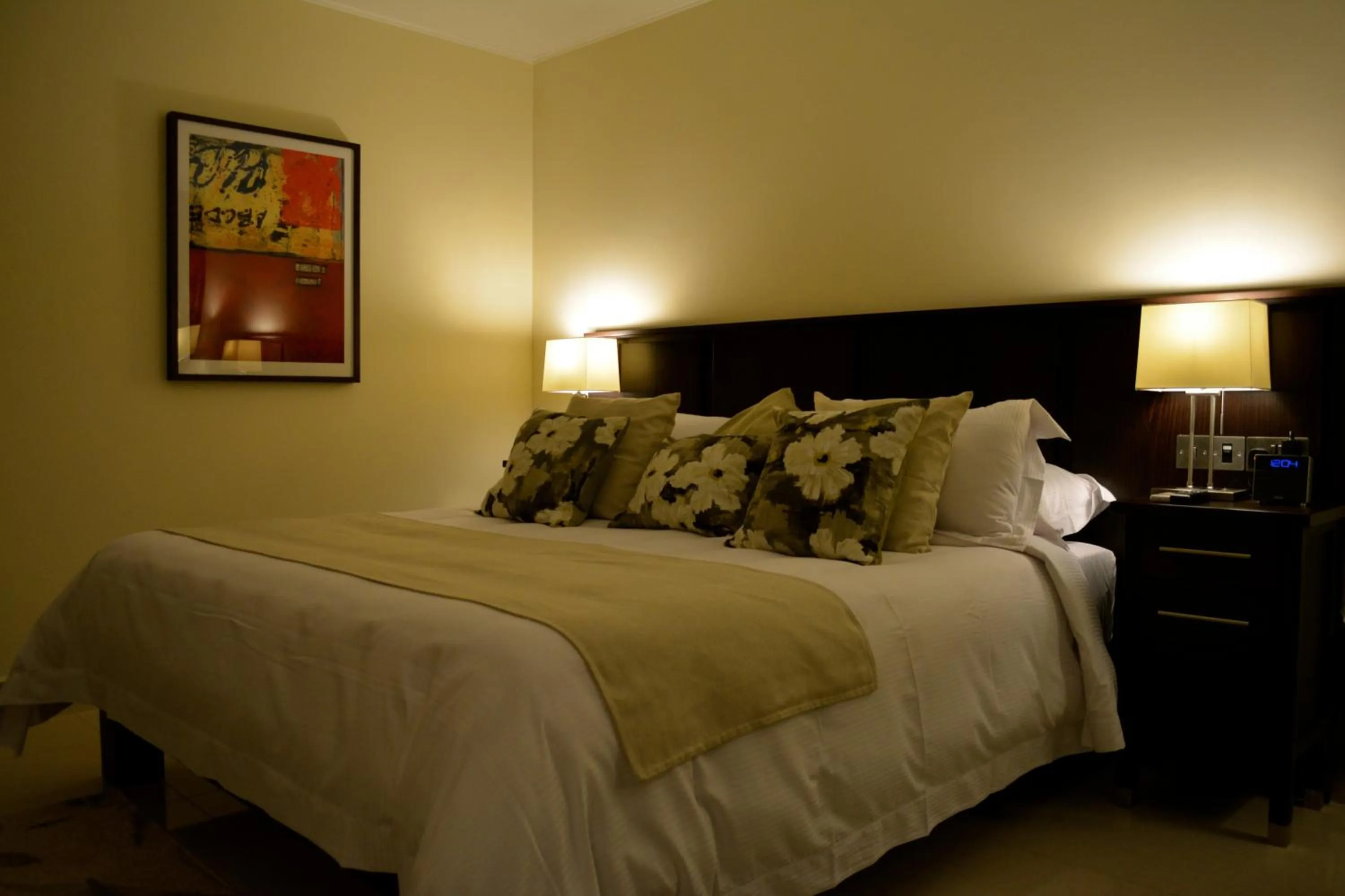 Decorative detail, Bed in New Brookfields Hotel